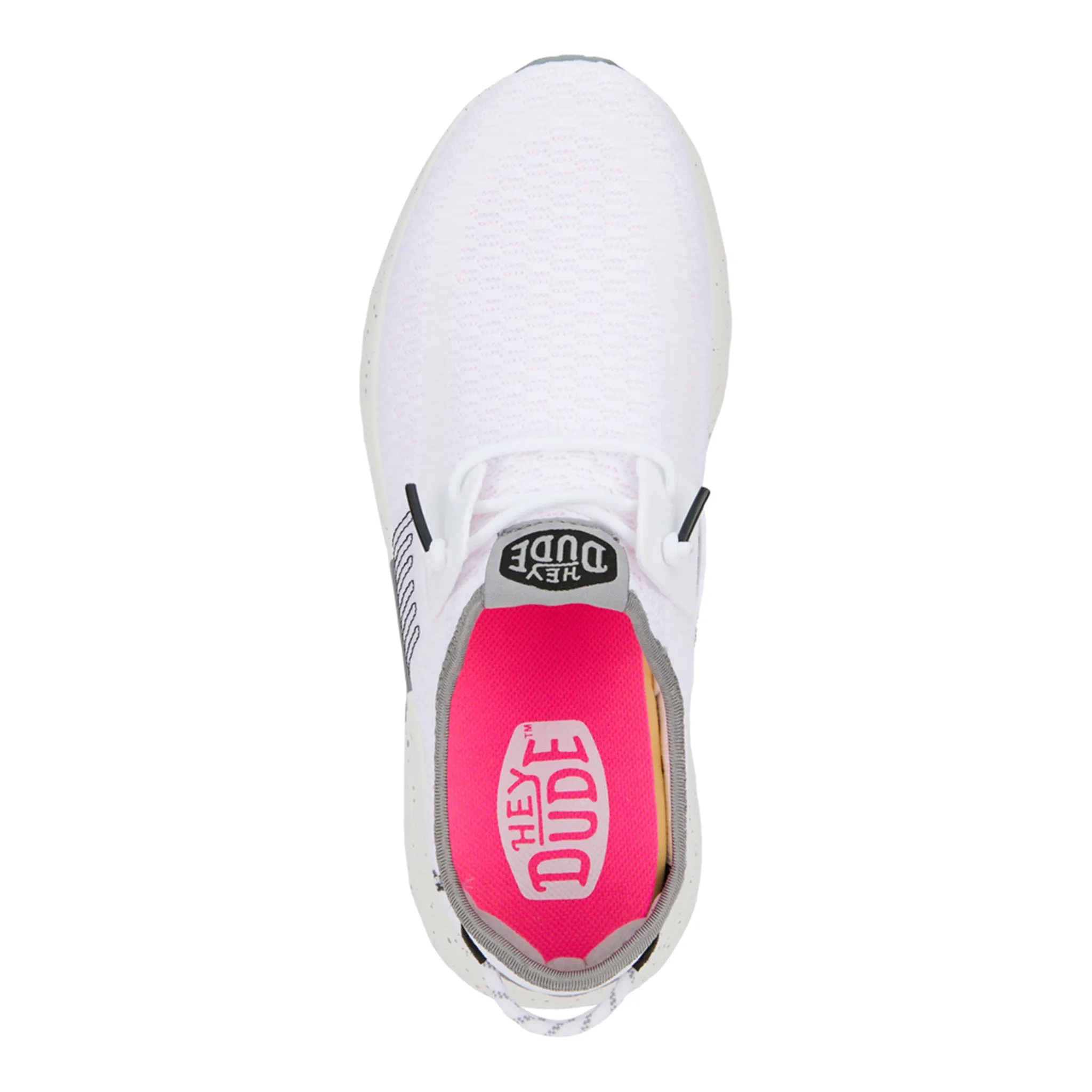 Hey Dude Women's Sirocco Sport Stripe White Shoes