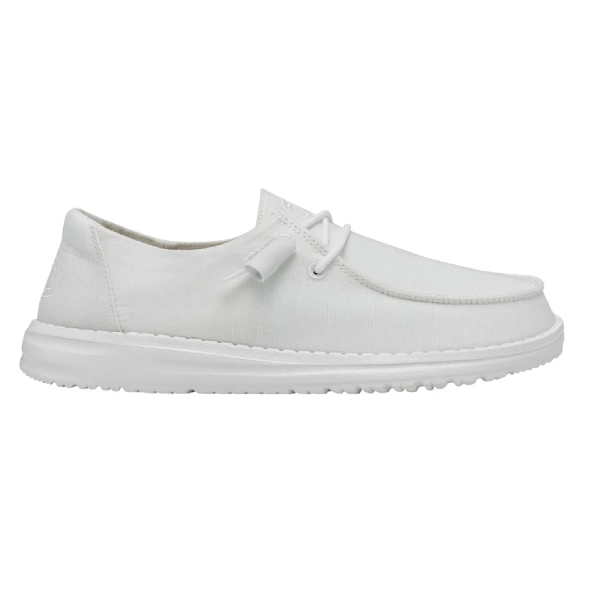 Hey Dude Women's Wendy Slub Canvas White Shoes