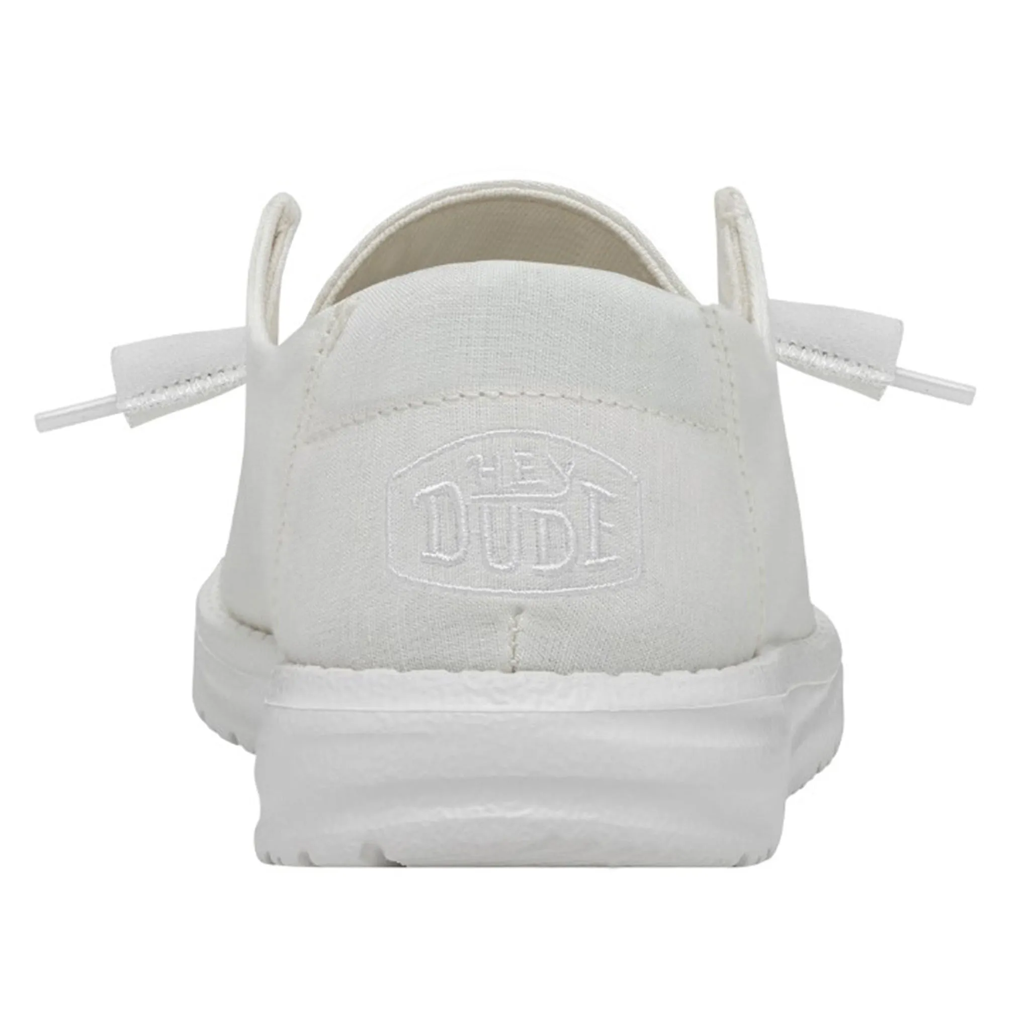 Hey Dude Women's Wendy Slub Canvas White Shoes