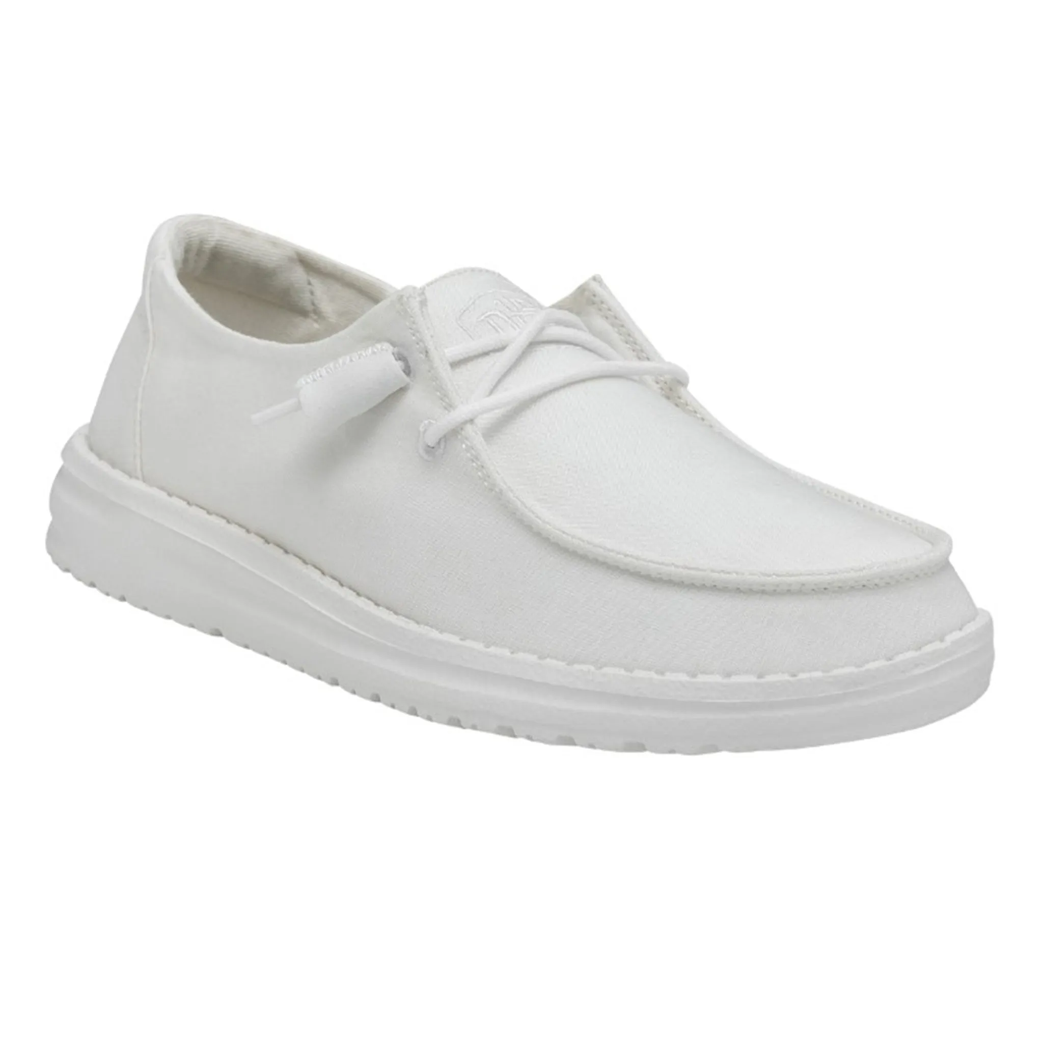 Hey Dude Women's Wendy Slub Canvas White Shoes