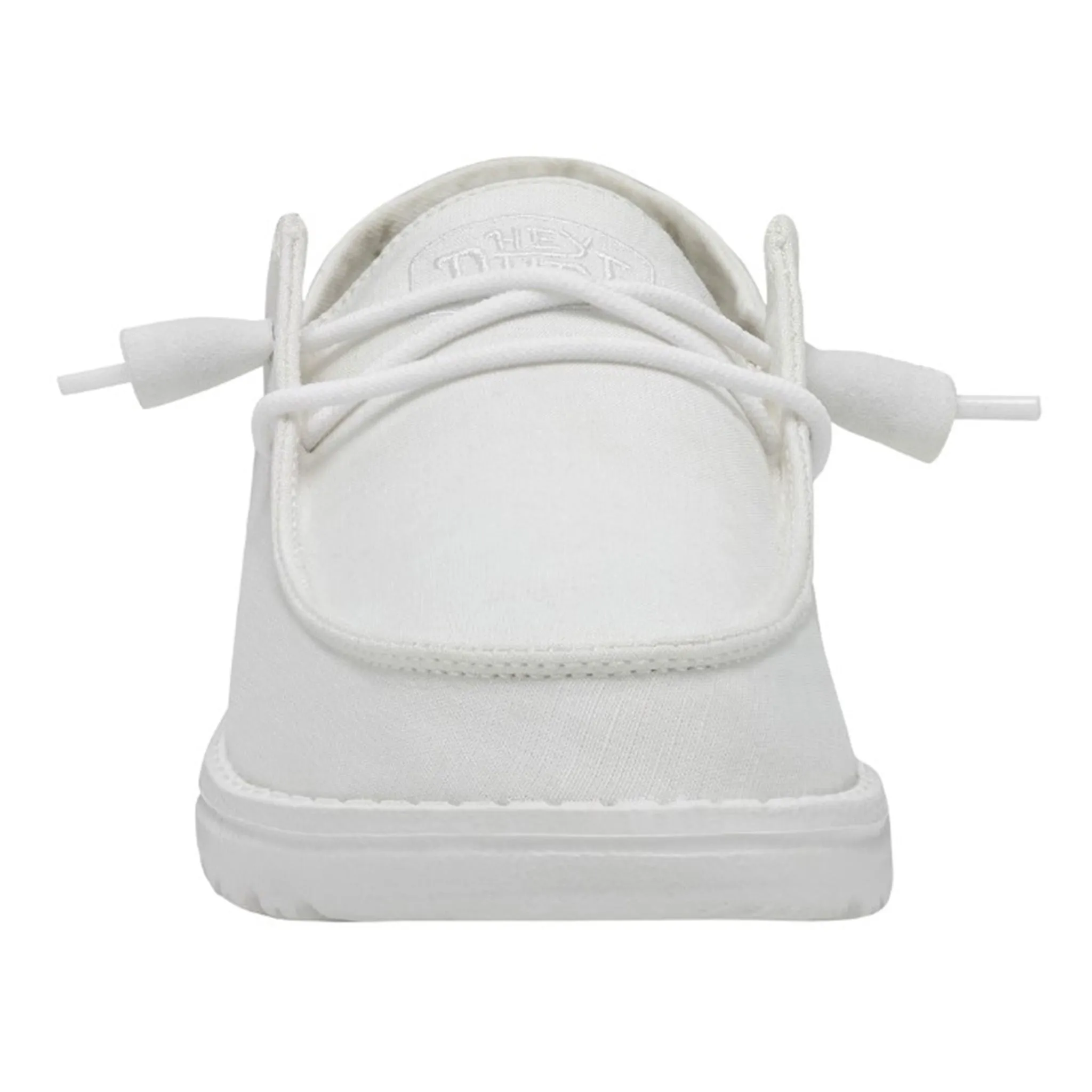 Hey Dude Women's Wendy Slub Canvas White Shoes