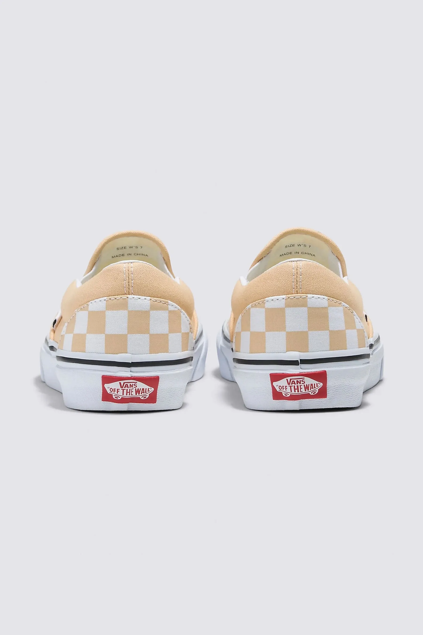 Honey Peach Checkerboard Classic Slip-On