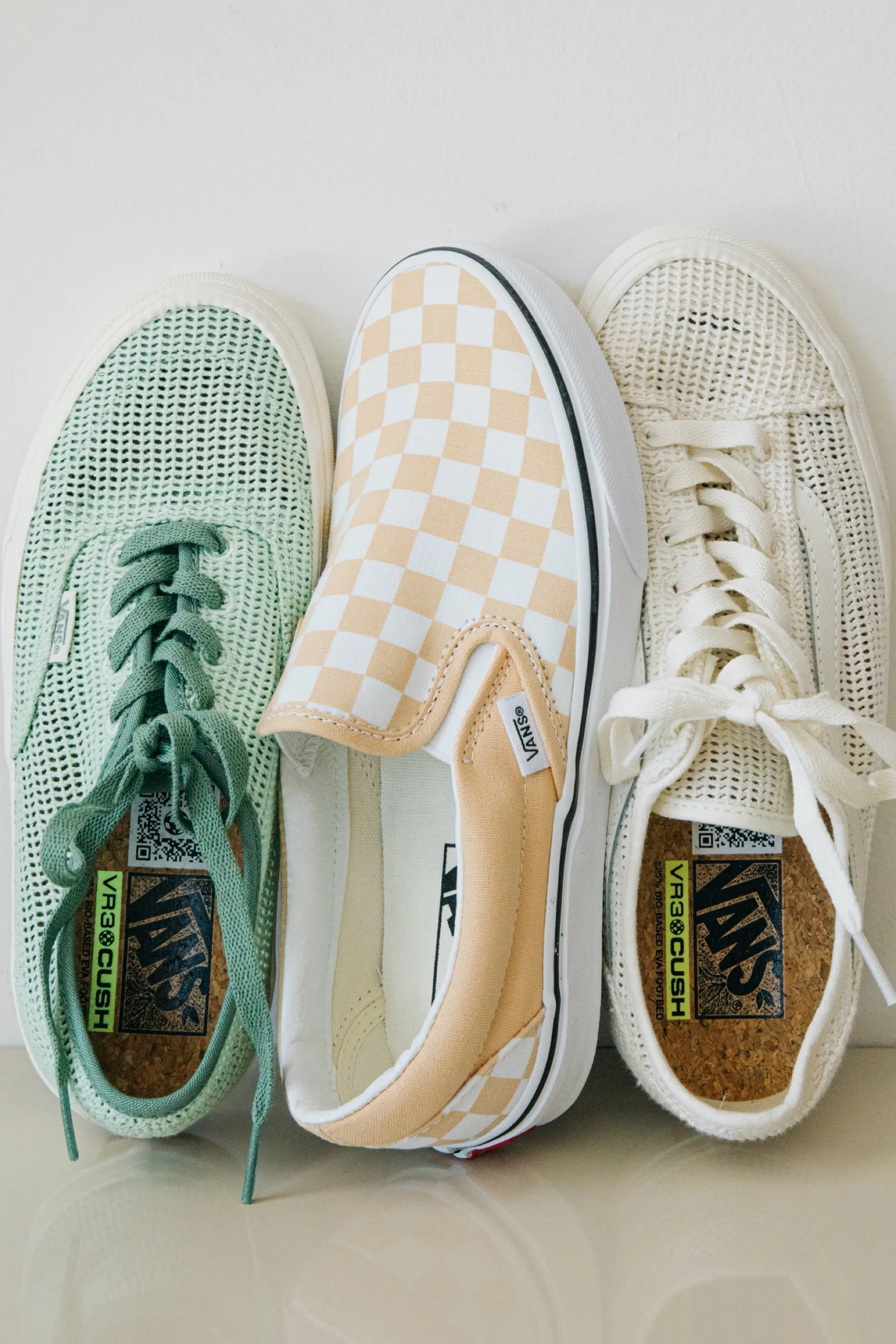 Honey Peach Checkerboard Classic Slip-On