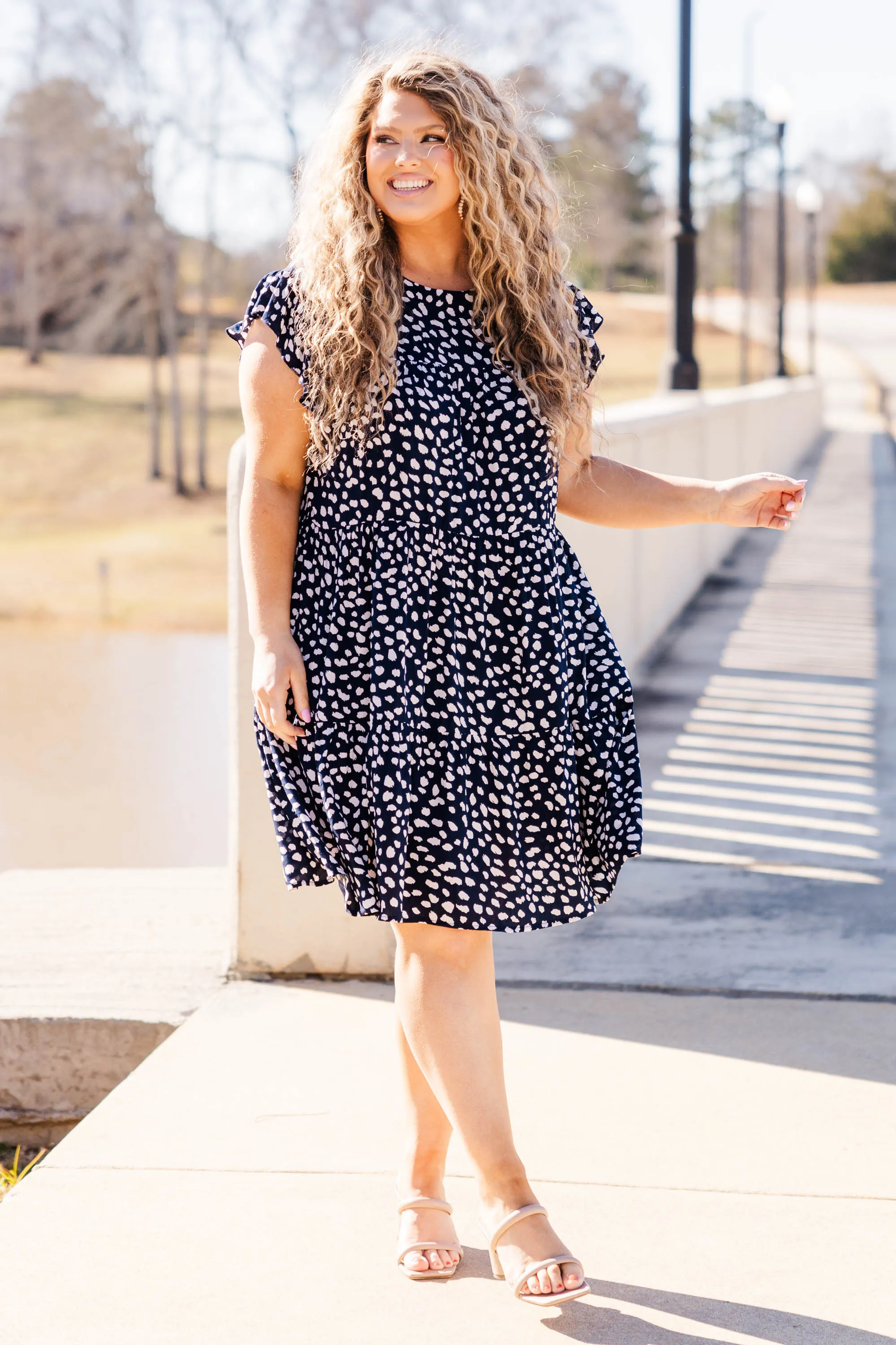 Hope On The Horizon Dress, Navy