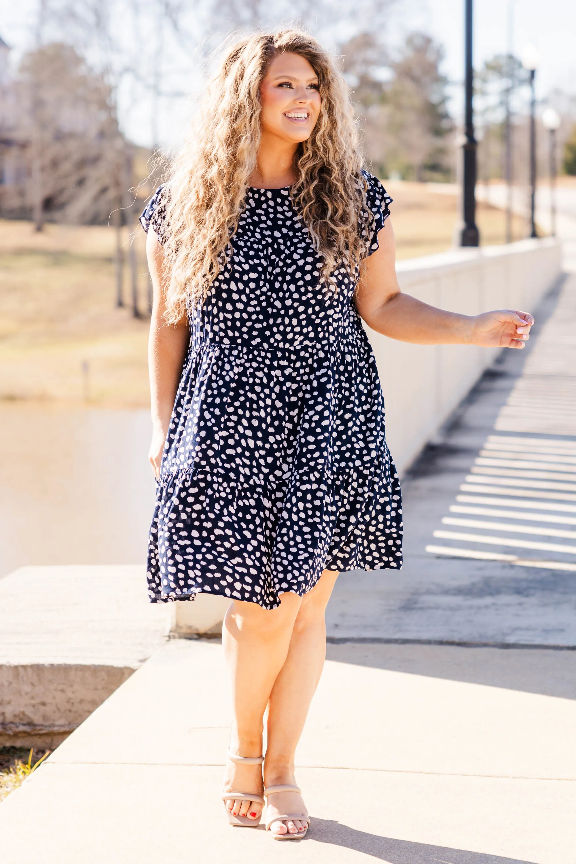 Hope On The Horizon Dress, Navy