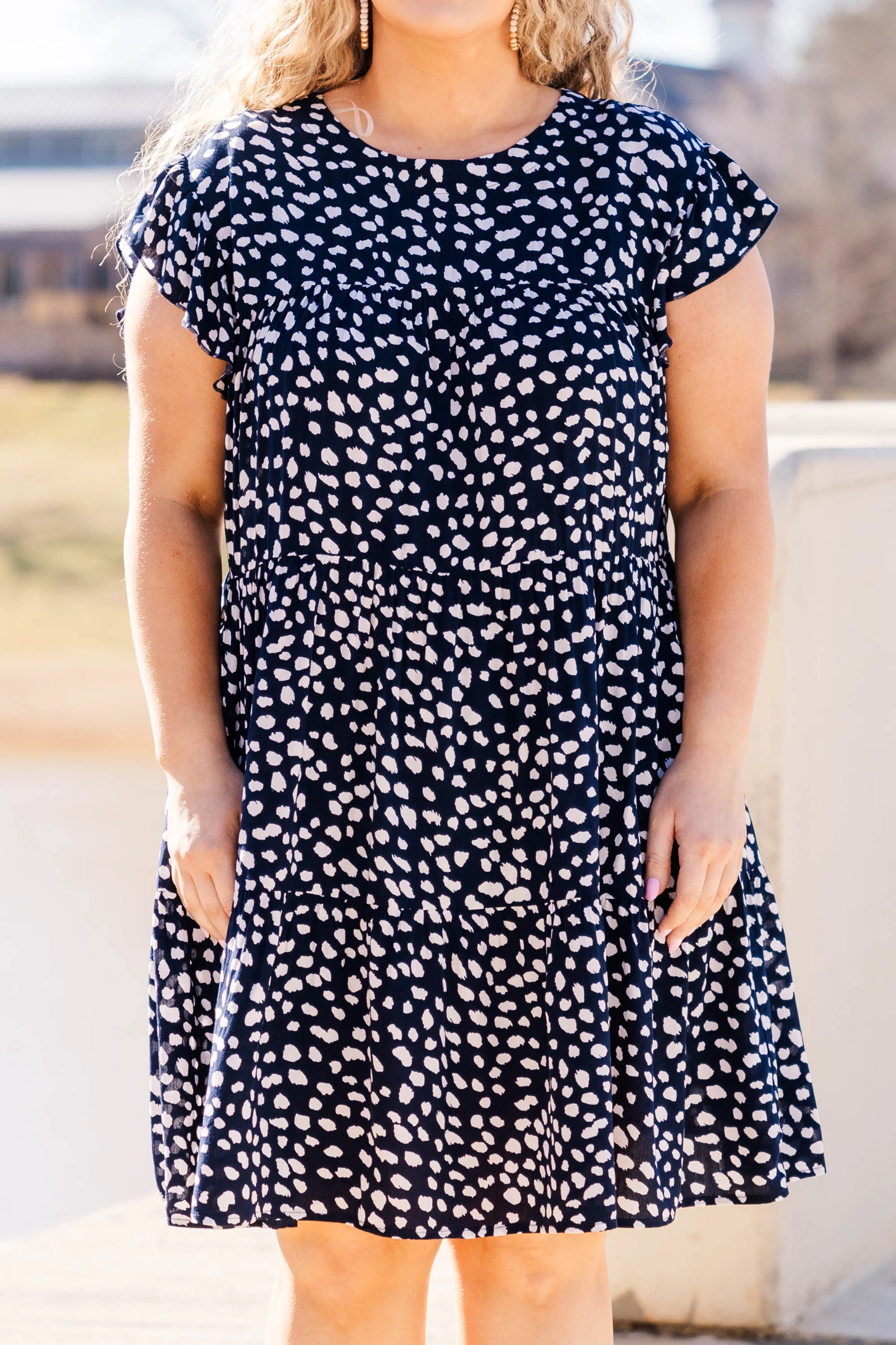 Hope On The Horizon Dress, Navy