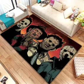 Horror Halloween Series Movie Characters Anti Slip Rug Carpet