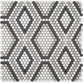 Hydra, Hexagon Mosaic - Glass Tile