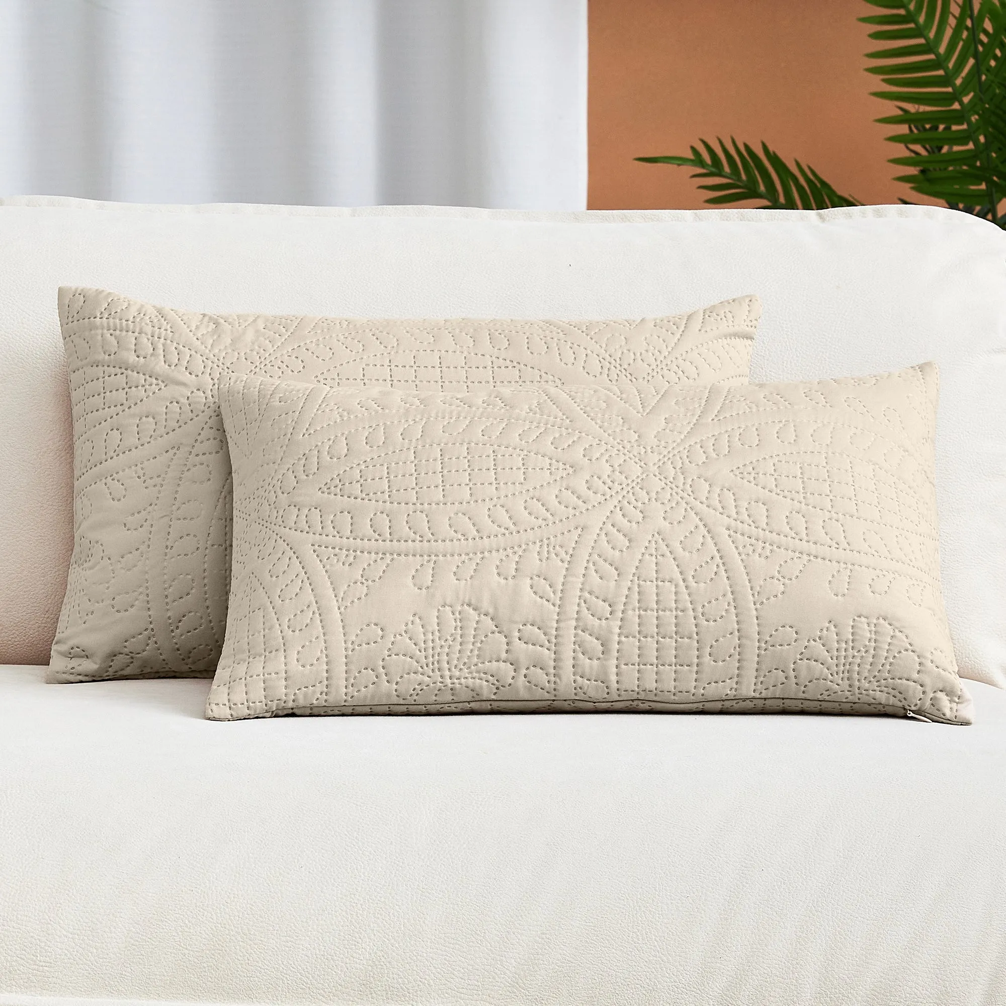 Iconic 2-Piece Ultrasonic Throw Pillow Cover Set