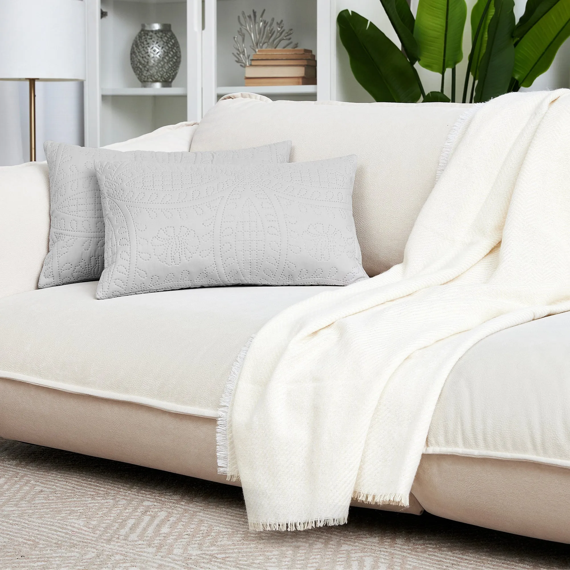 Iconic 2-Piece Ultrasonic Throw Pillow Cover Set