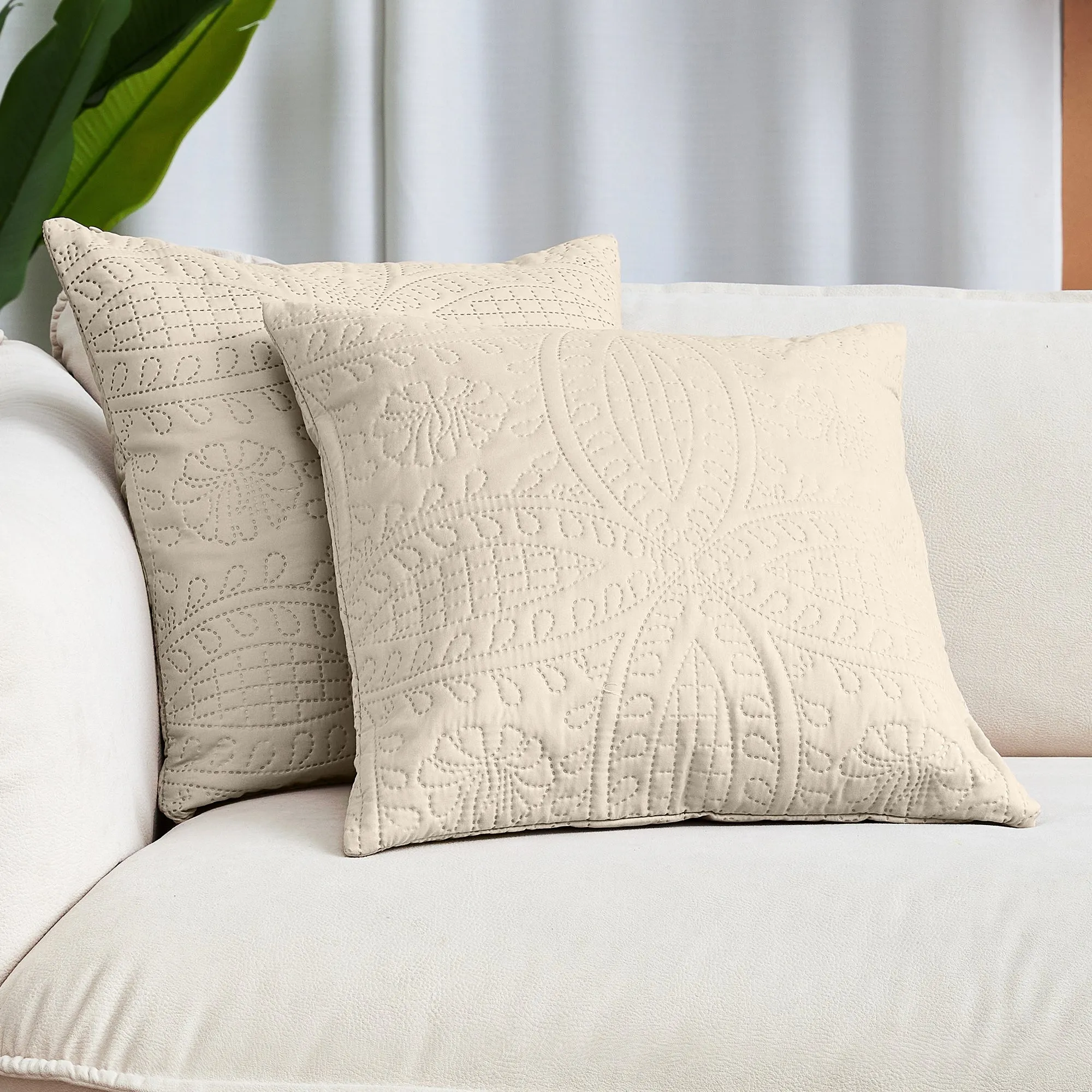 Iconic 2-Piece Ultrasonic Throw Pillow Cover Set