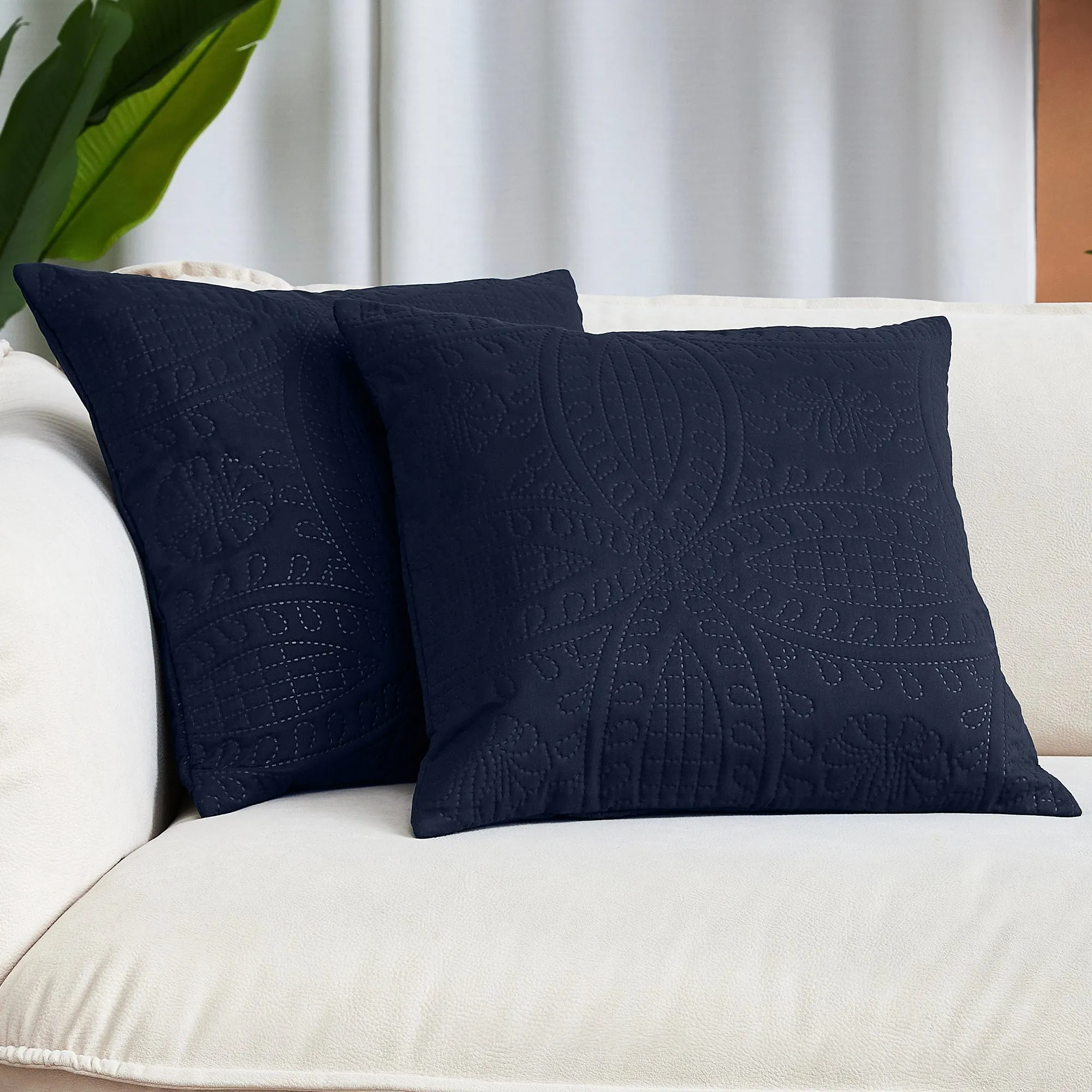 Iconic 2-Piece Ultrasonic Throw Pillow Cover Set