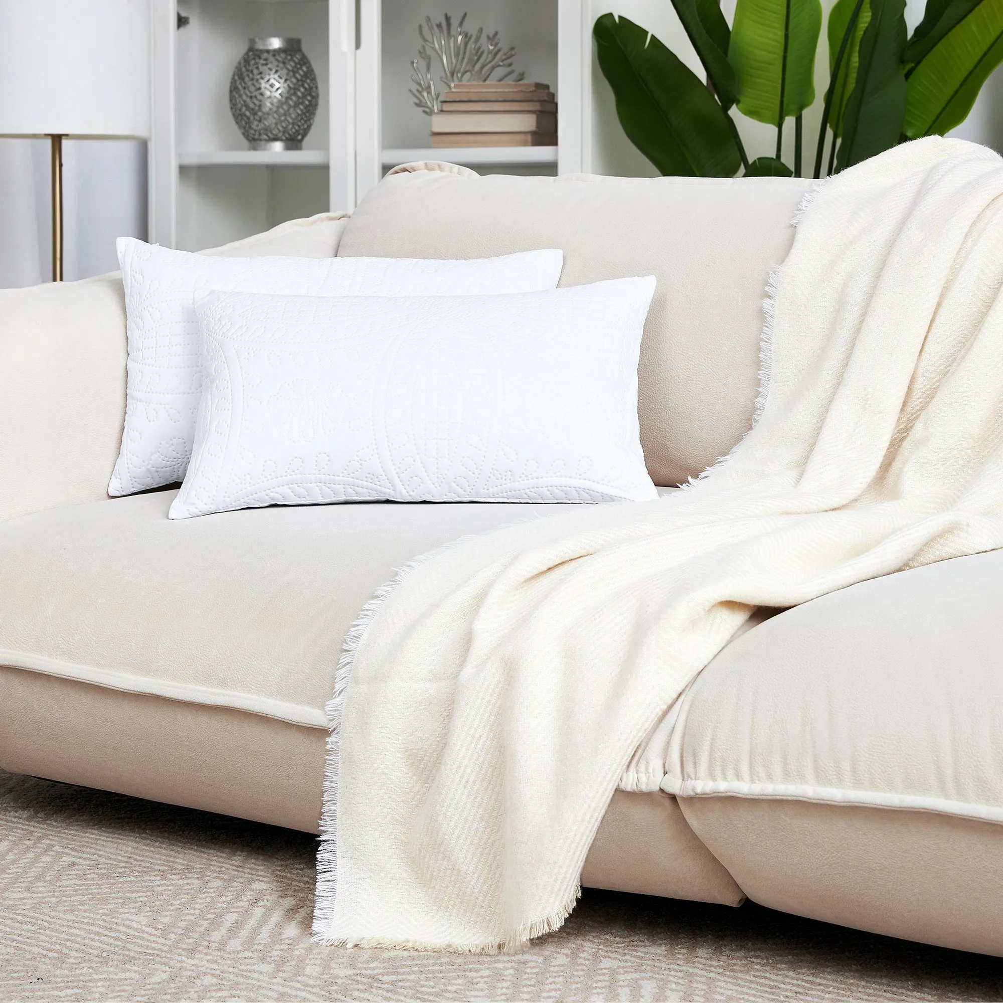 Iconic 2-Piece Ultrasonic Throw Pillow Cover Set