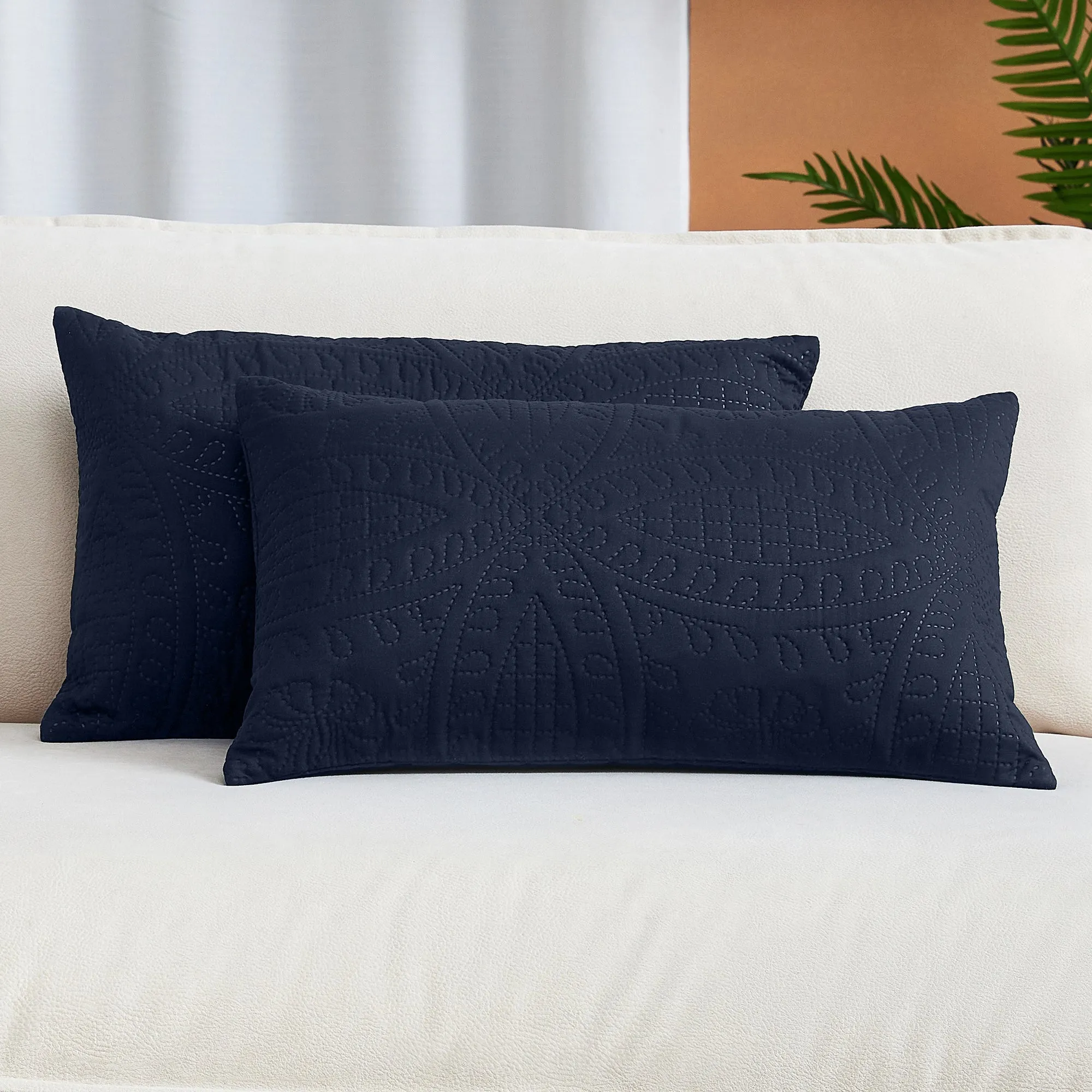 Iconic 2-Piece Ultrasonic Throw Pillow Cover Set