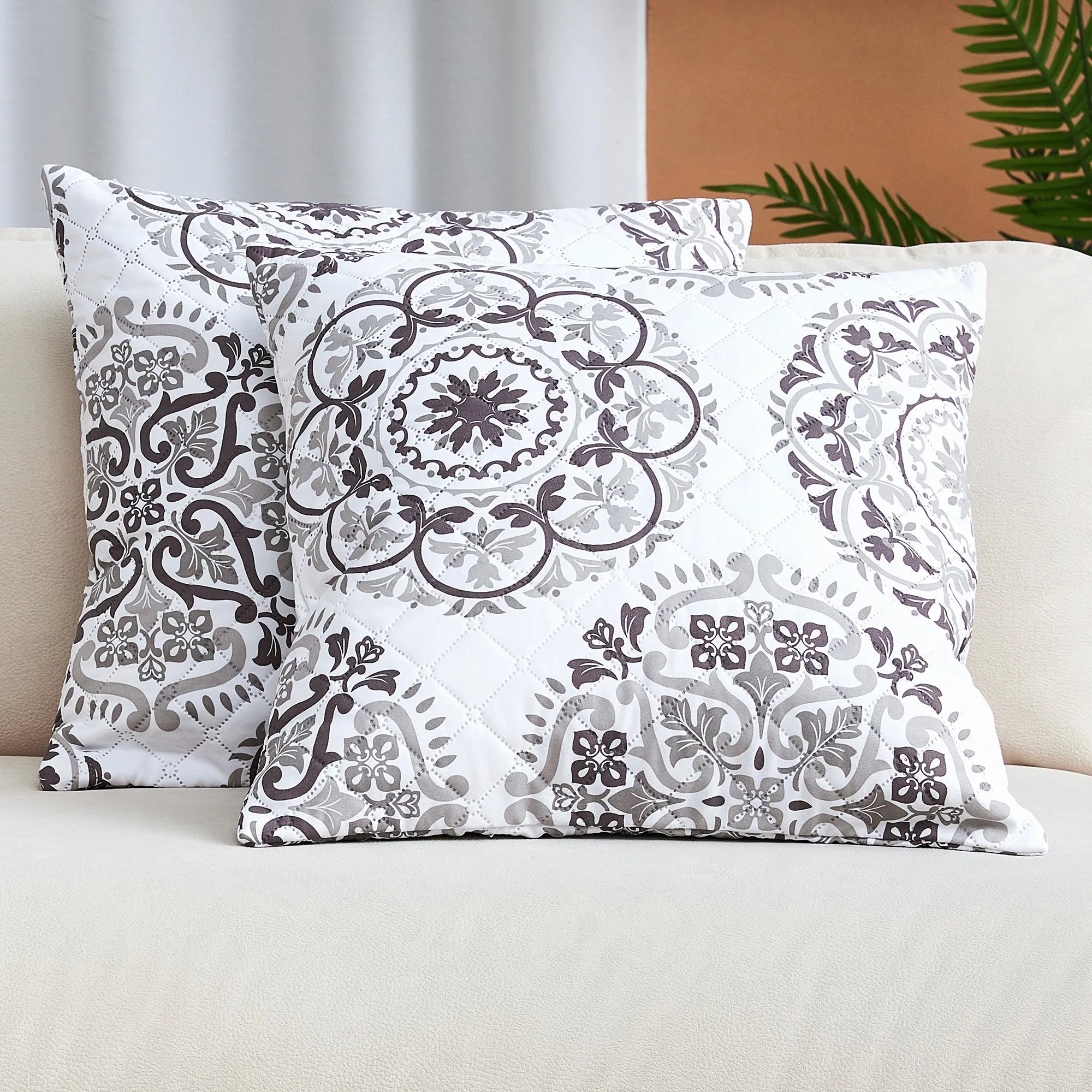 Iconic 2-Piece Ultrasonic Throw Pillow Cover Set