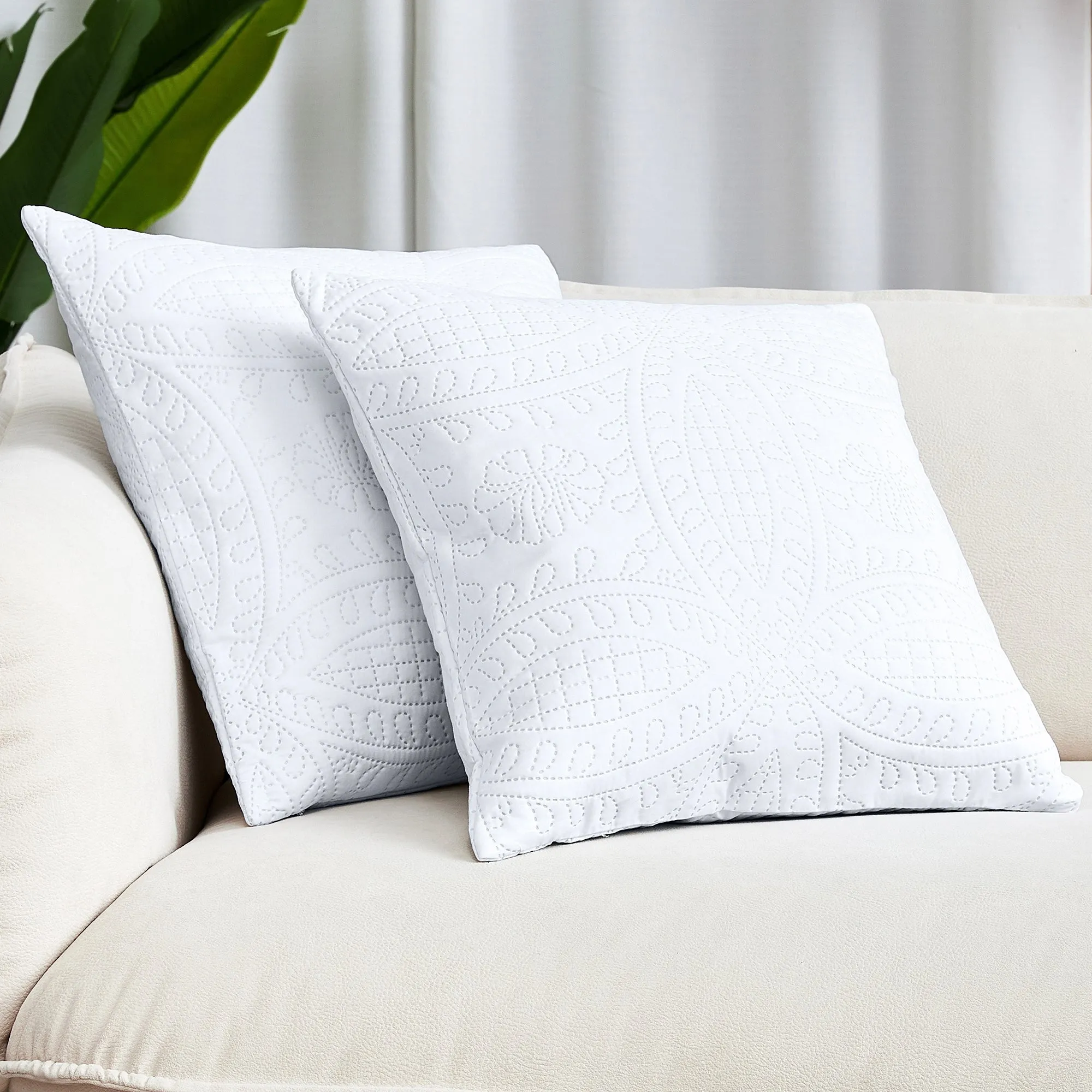 Iconic 2-Piece Ultrasonic Throw Pillow Cover Set