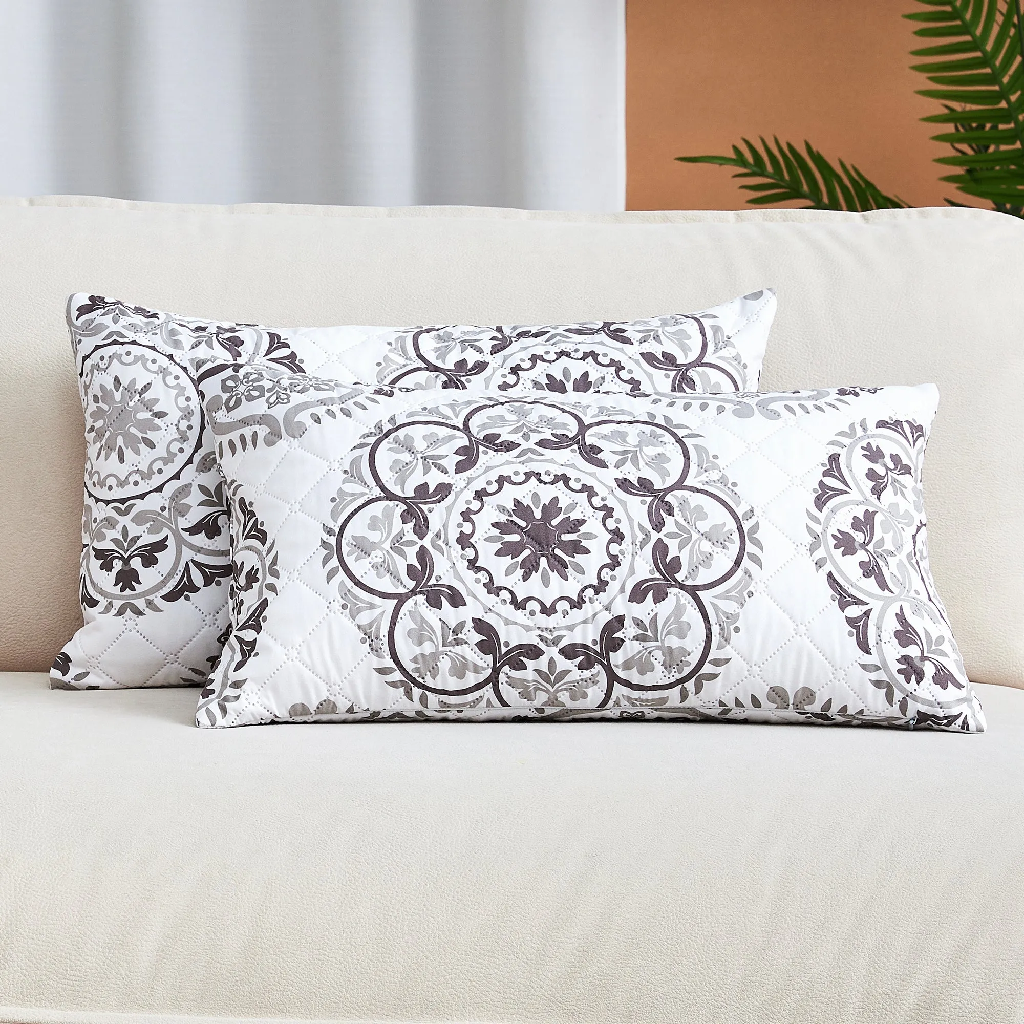 Iconic 2-Piece Ultrasonic Throw Pillow Cover Set