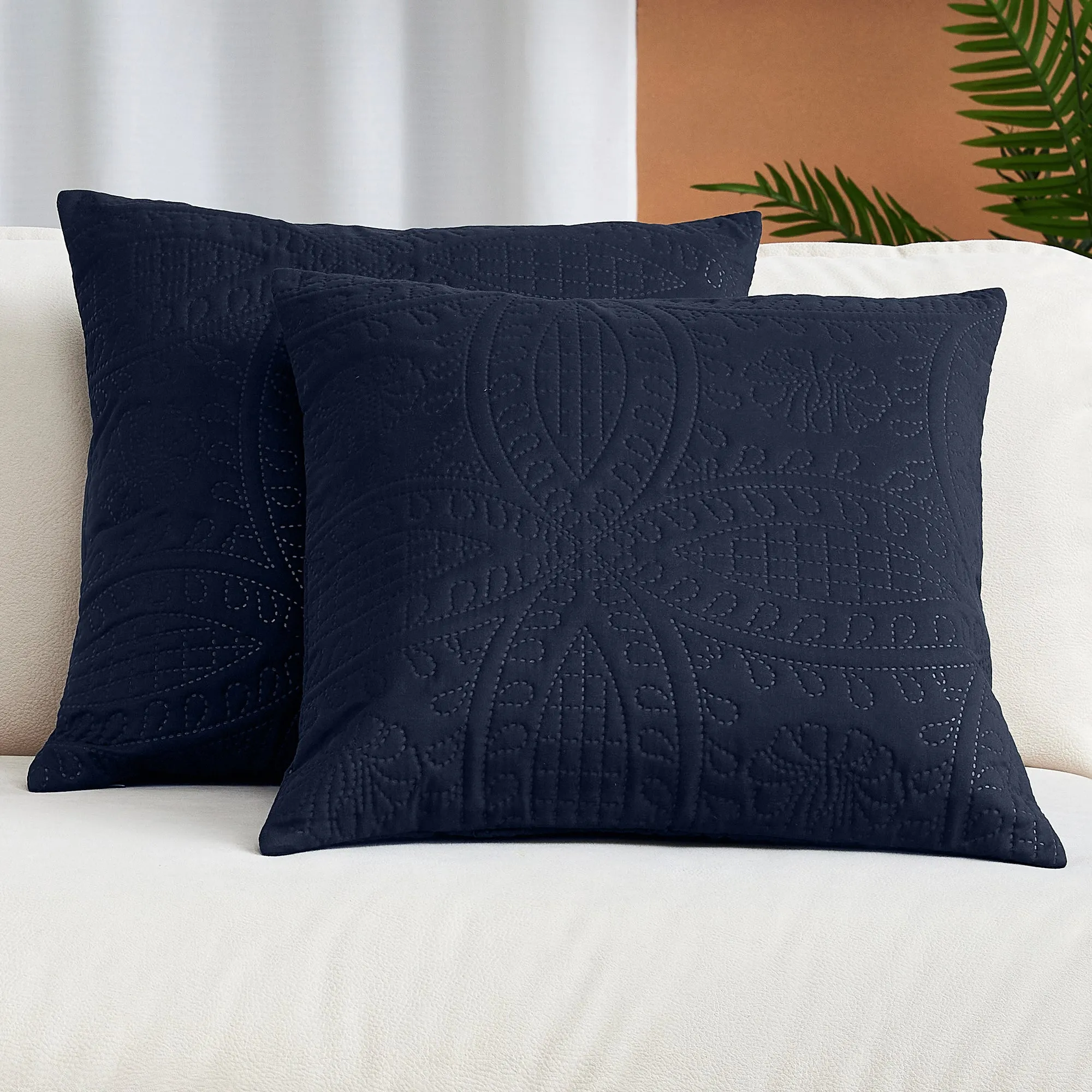 Iconic 2-Piece Ultrasonic Throw Pillow Cover Set