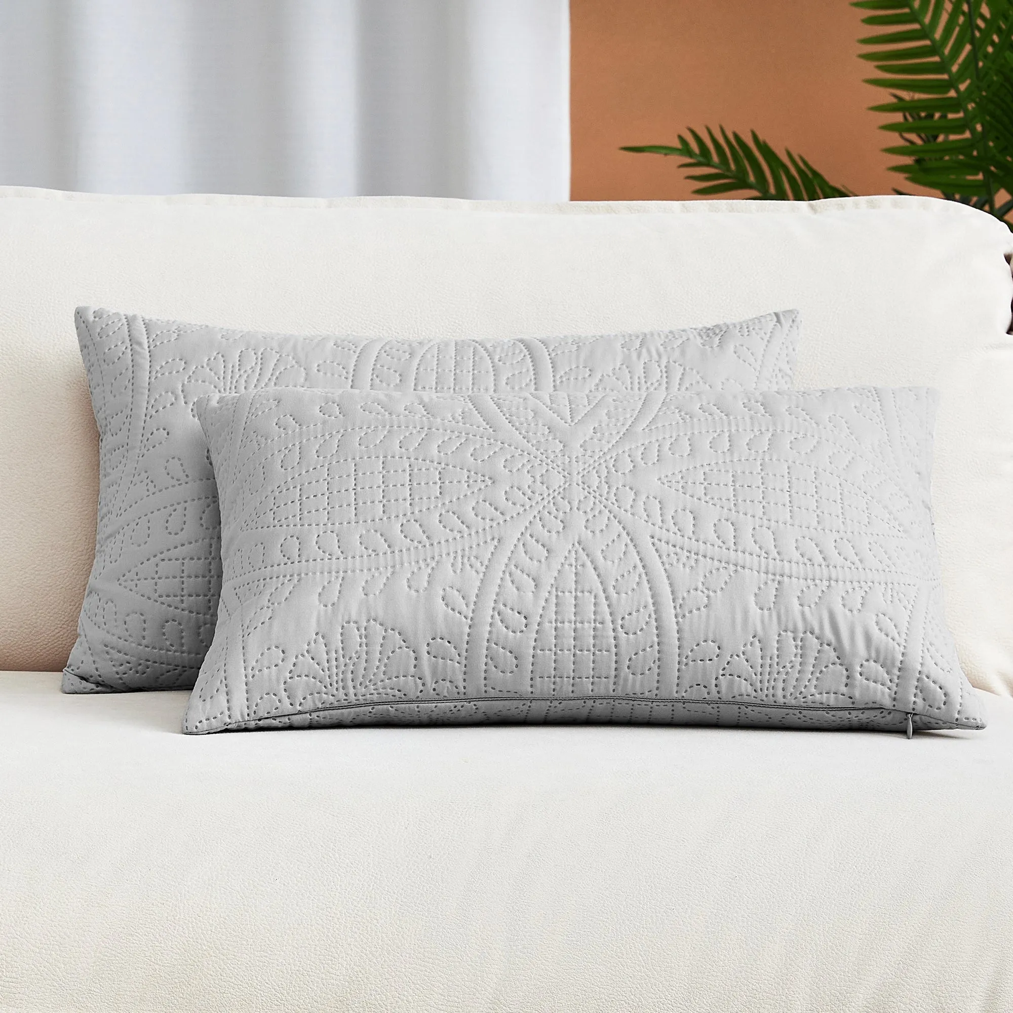 Iconic 2-Piece Ultrasonic Throw Pillow Cover Set