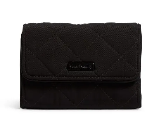 Iconic RFID Riley Compact Wallet - Black