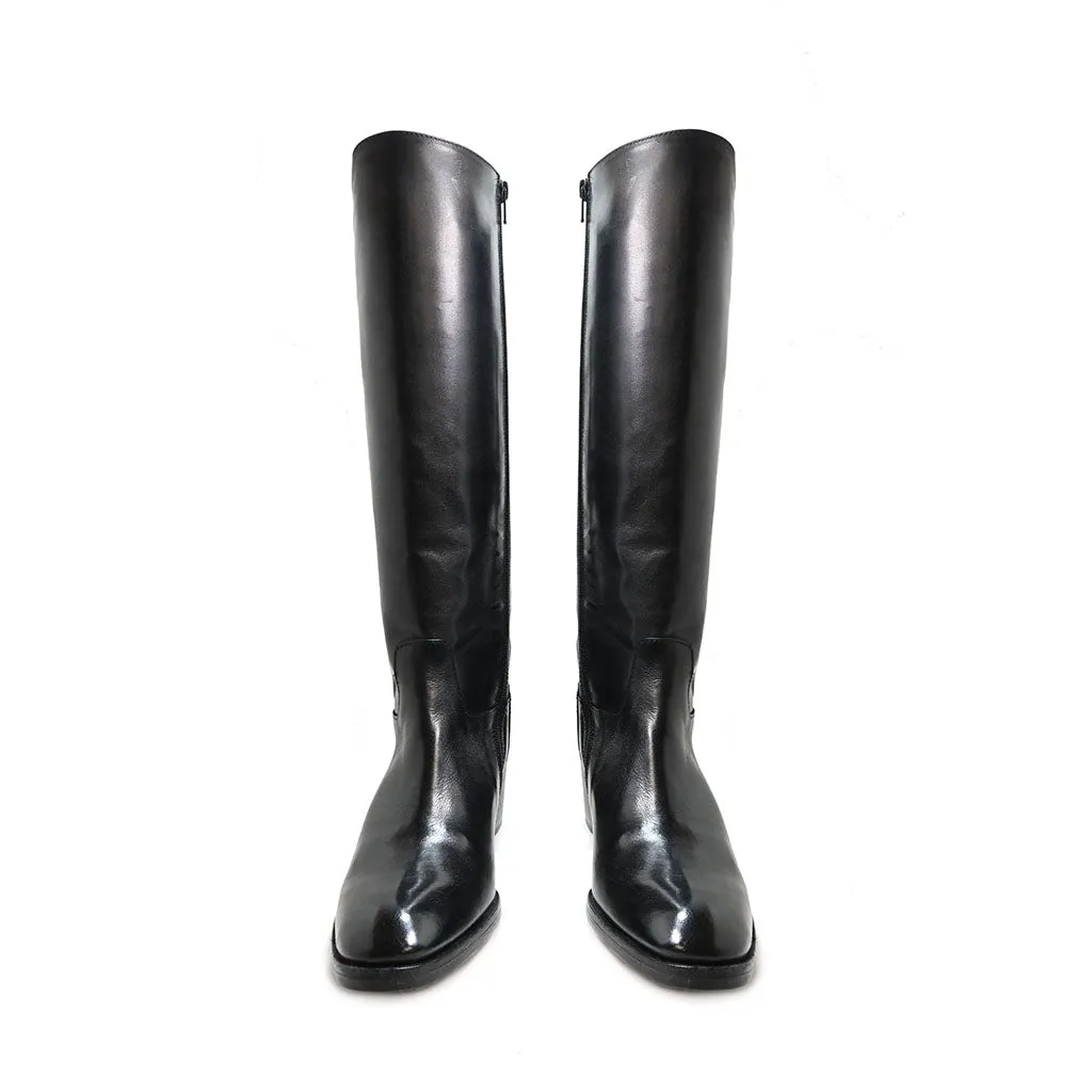 IDA 04 - boots leather BLACK