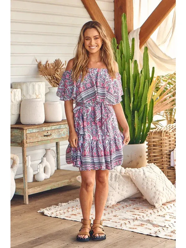 JAASE Bonnie Print Georgie Mini Dress