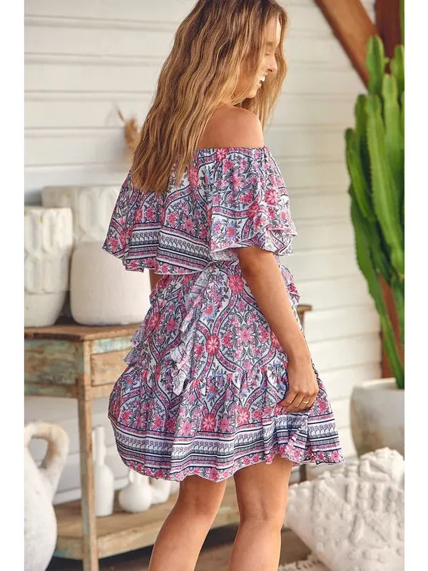 JAASE Bonnie Print Georgie Mini Dress