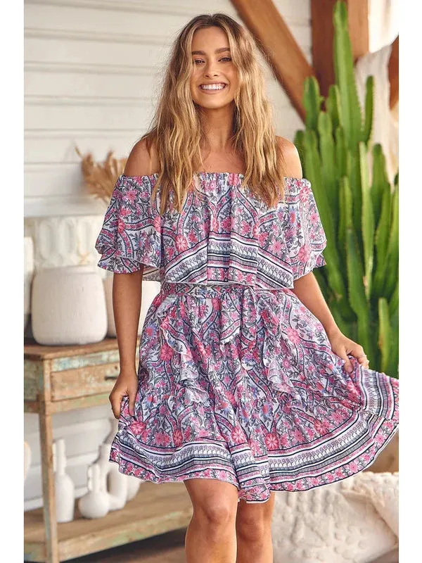 JAASE Bonnie Print Georgie Mini Dress