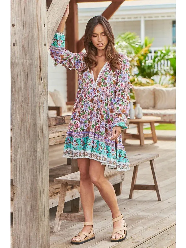 JAASE Field Day Print Fey Mini Dress