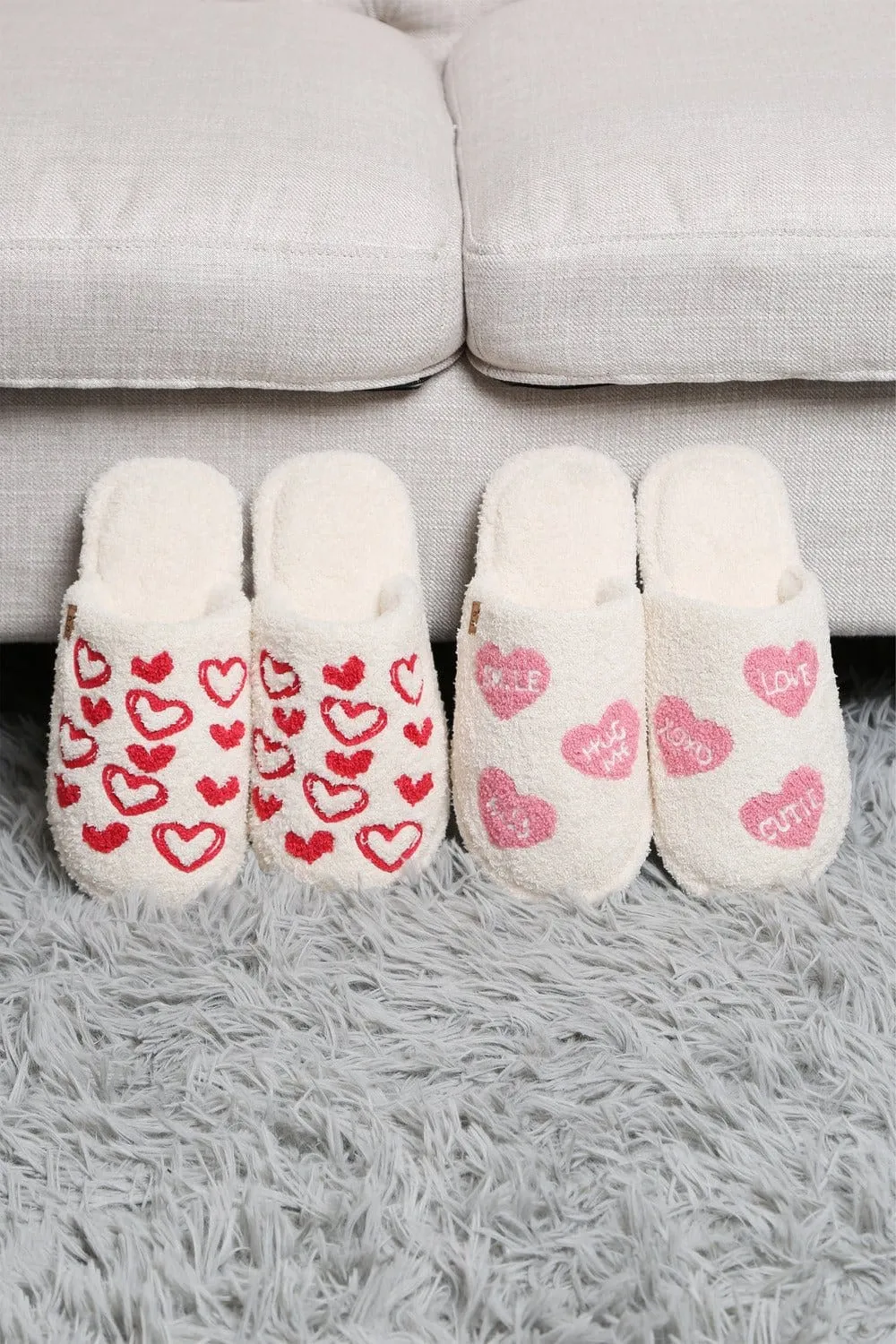 JCL6113 Super Lux Love Heart Slippers