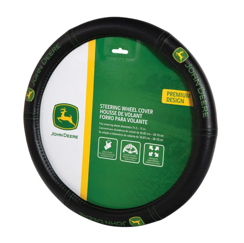 John Deere Deluxe Steering Wheel Cover