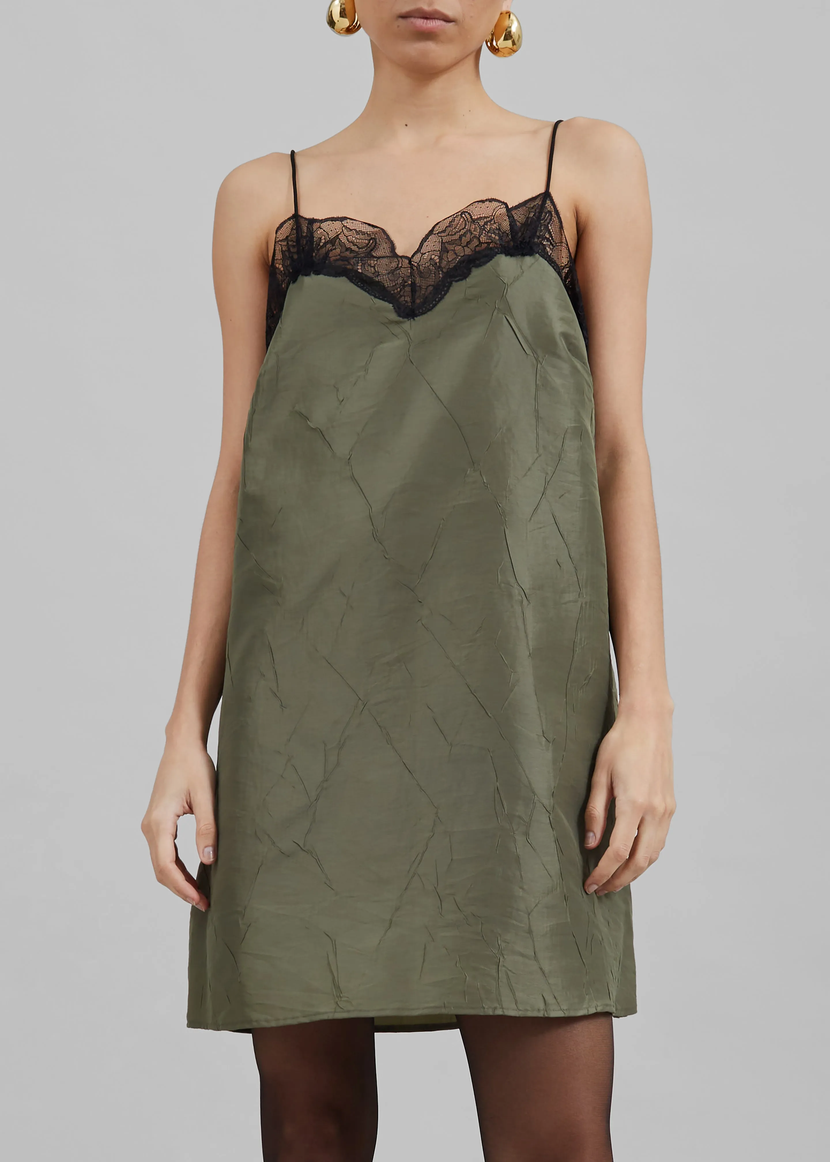 Julia Slip Dress - Khaki