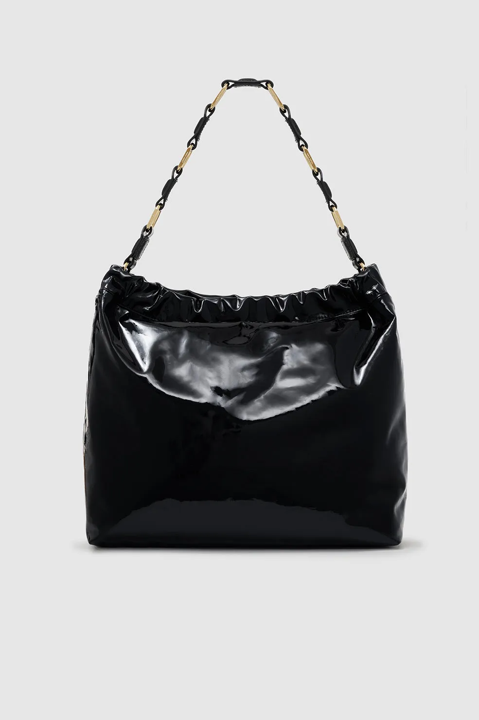 Kate Shoulder Bag - High-Shine Black