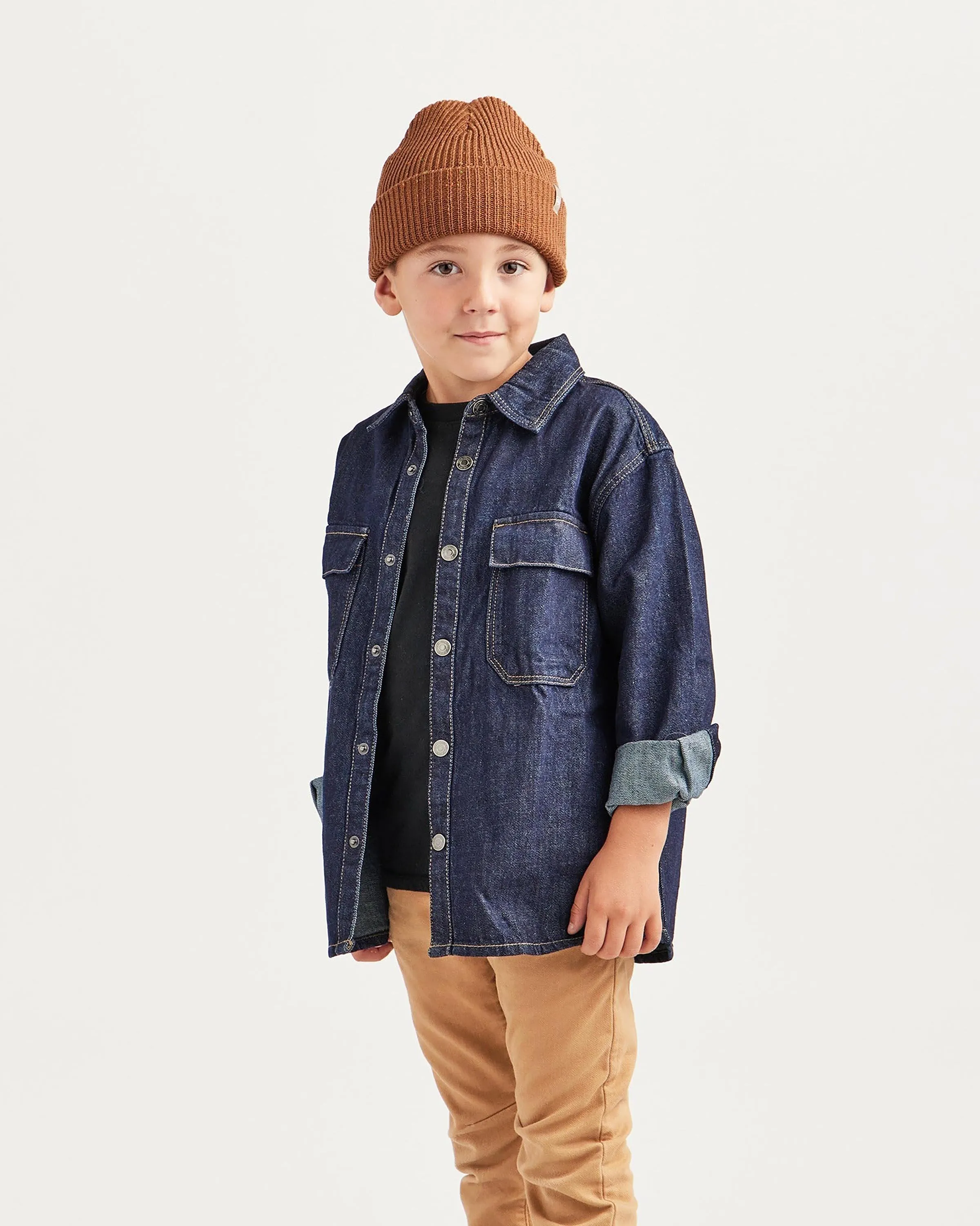 Kids Ranger Beanie in Camel Fleck