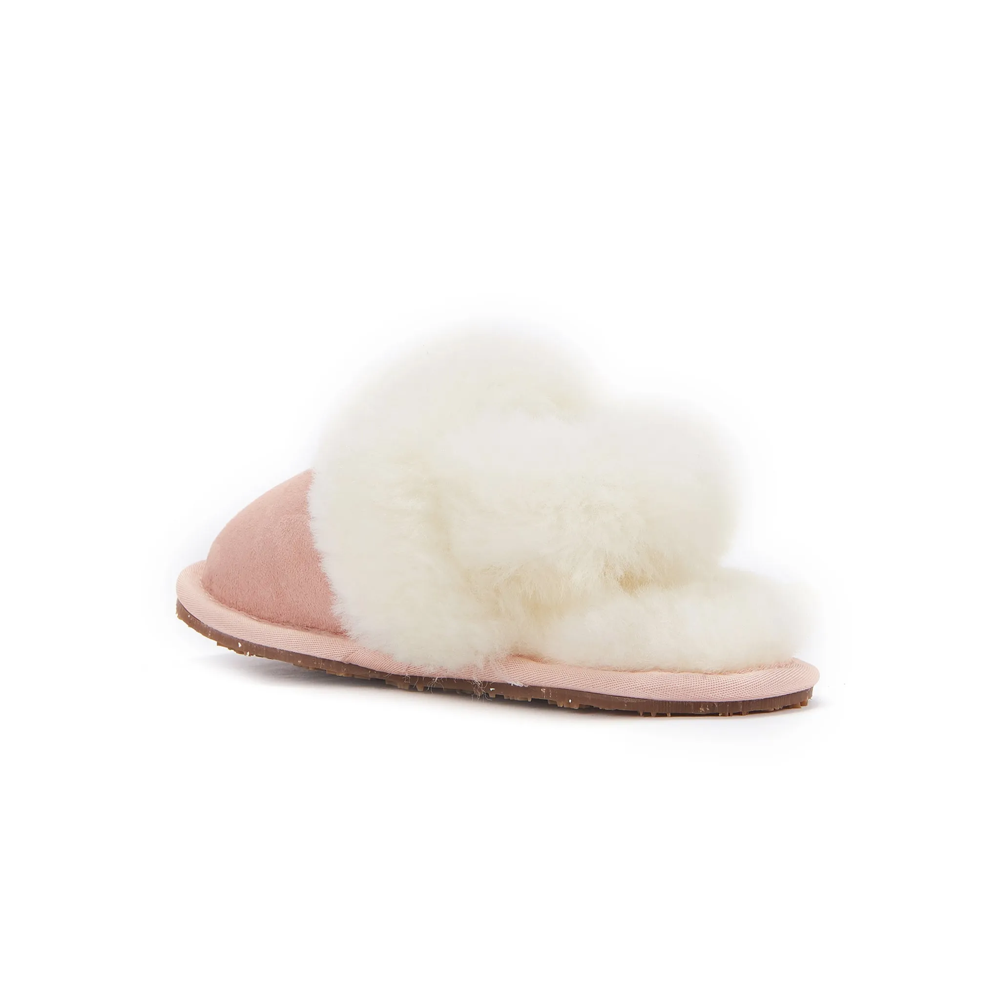 KIDS SLINGBACK MULE ROSE (SHEARLING)