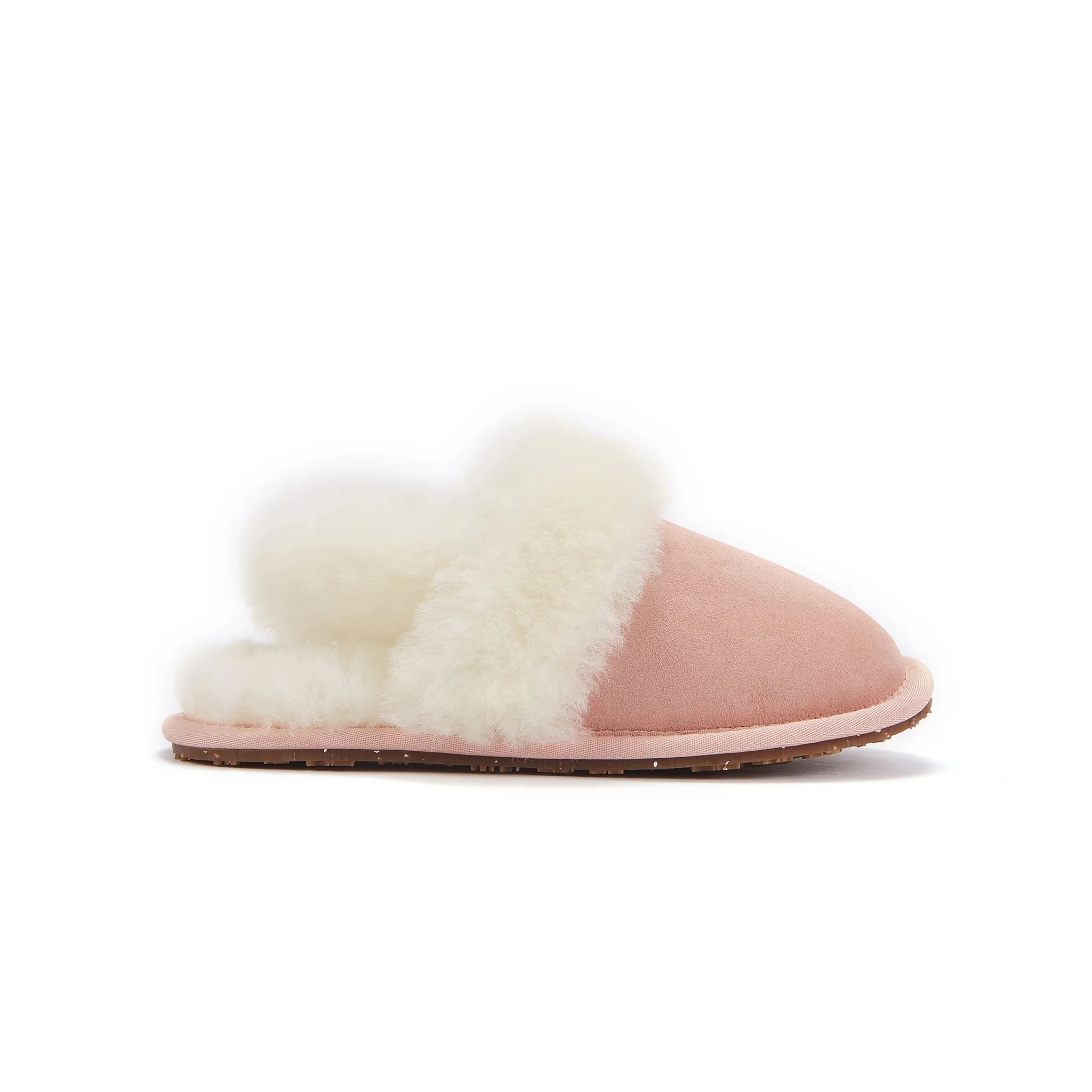 KIDS SLINGBACK MULE ROSE (SHEARLING)