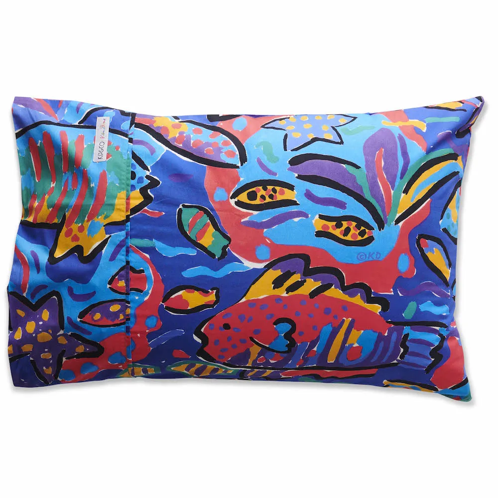 Kip & Co X Ken Done Tropical Fish Set of 2 Pillowcases