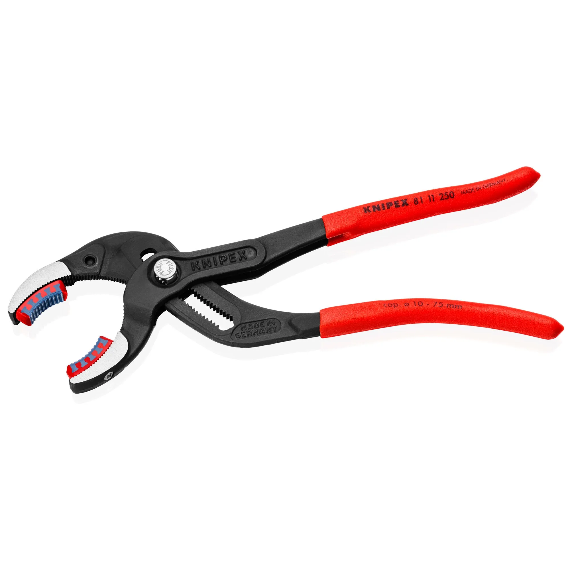 Knipex 81 11 250 SBA 10" Pipe Gripping Pliers-Replaceable Plastic Jaws