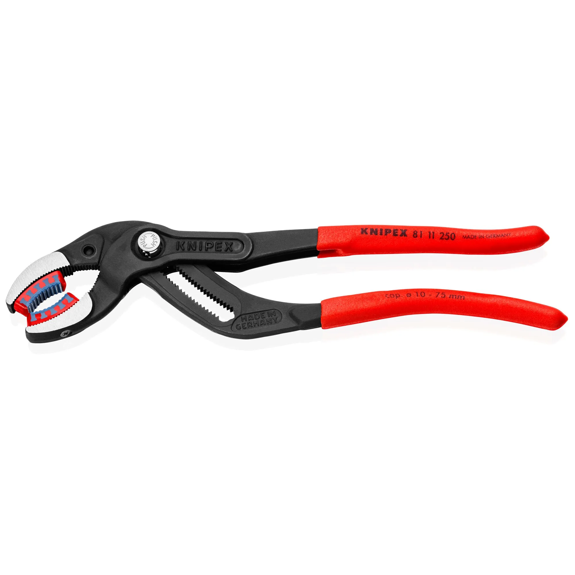 Knipex 81 11 250 SBA 10" Pipe Gripping Pliers-Replaceable Plastic Jaws