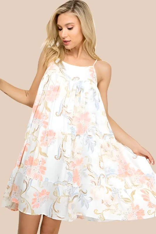 Kylie Paige Babydoll Dress - Off White