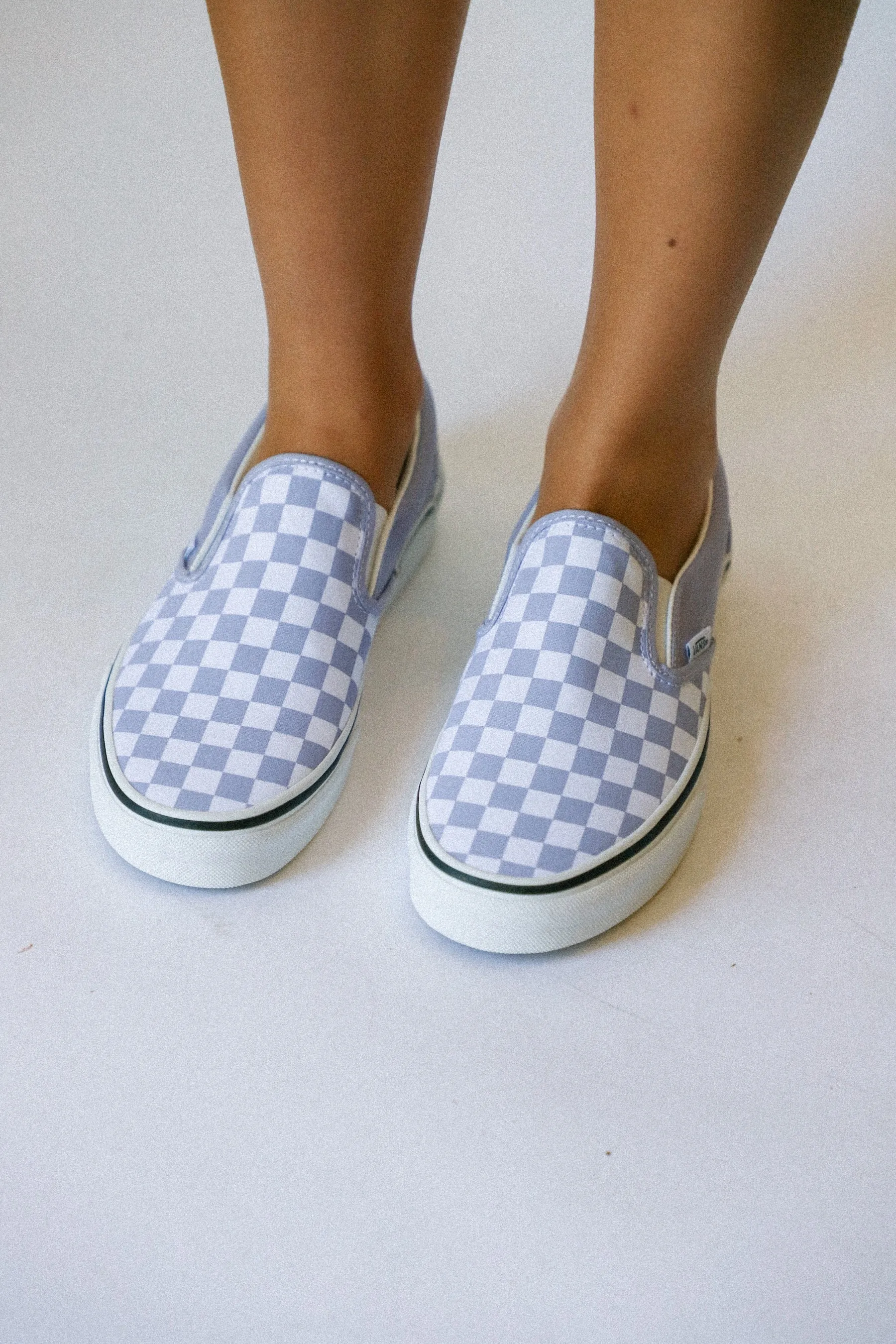 Languid Lavender Checkerboard Slip-On