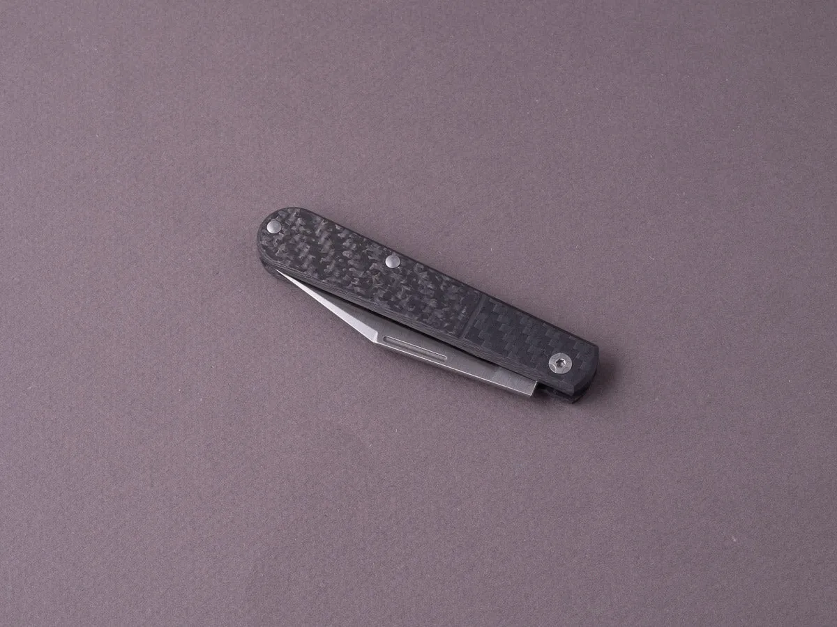 lionSTEEL - Folding Knife - Barlow - Shuffler - 65mm - M390 - Slip Joint - Carbon Fiber