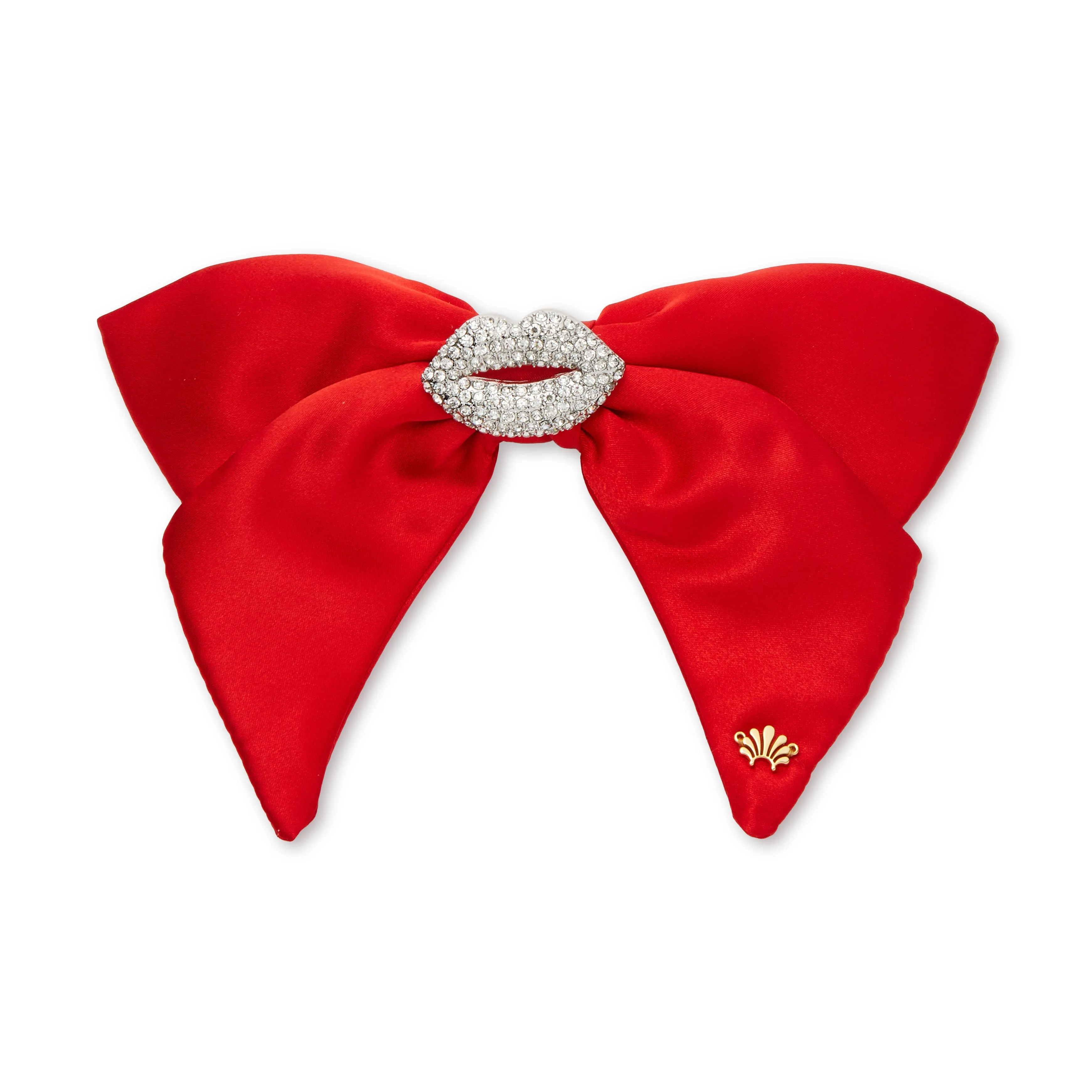 LIPSTICK RED LELE SADOUGHI X MARILYN MONROE PAVE KISS BOW