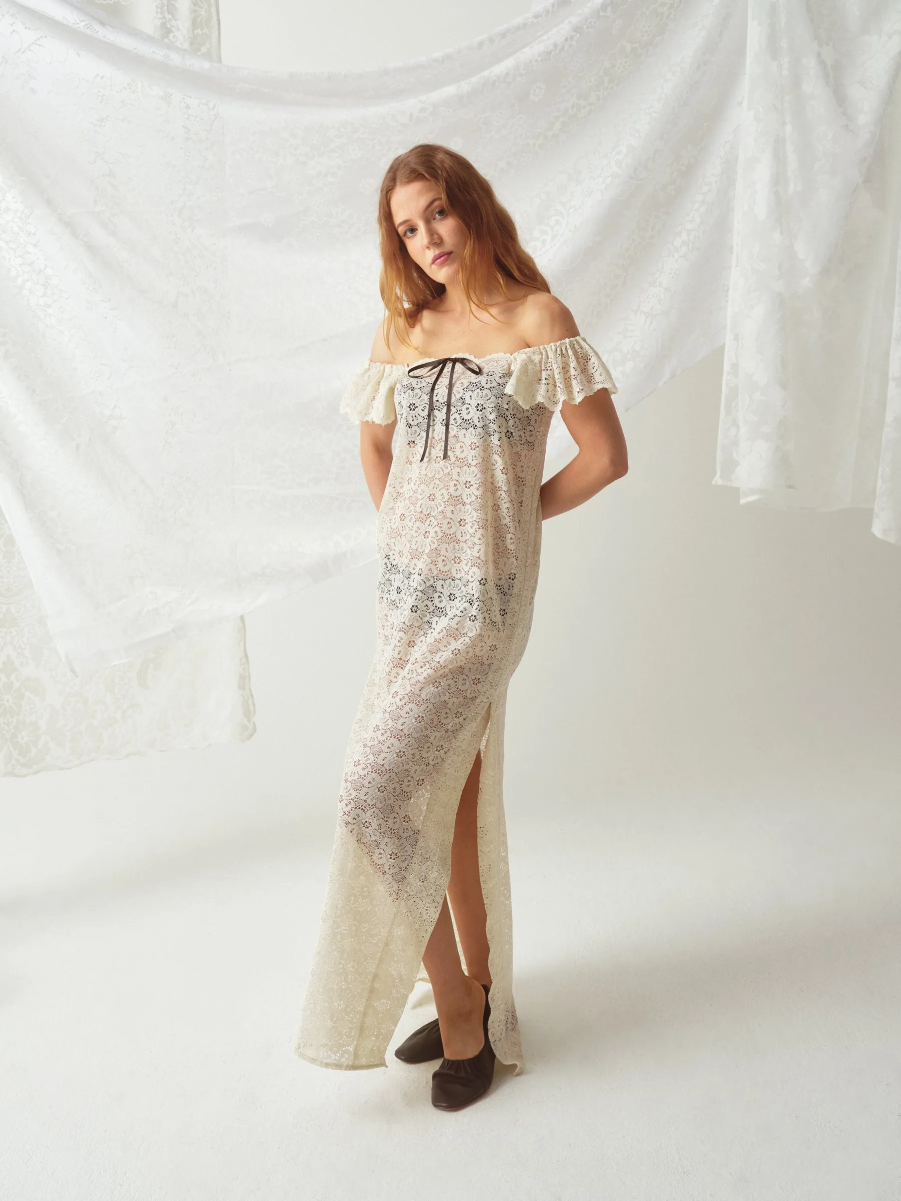 Liv Vintage Lace Slip Dress by Madeline Marie