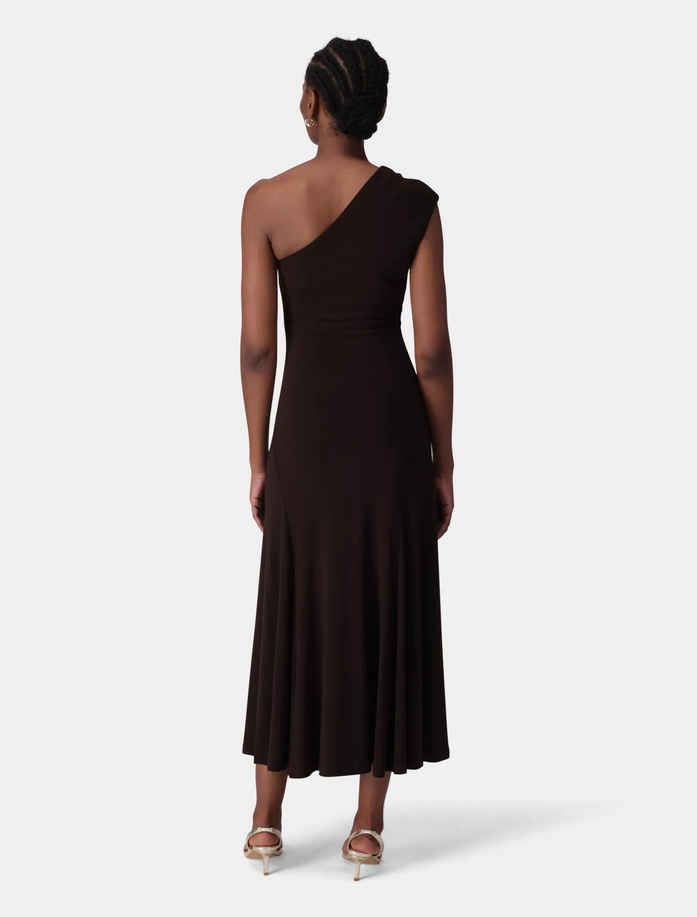 London One Shoulder Midi Dress