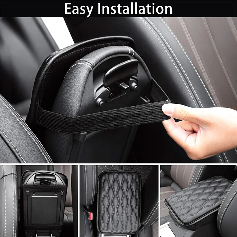 Luxury Non-slip Universal PU Leather Car Armrest Pad