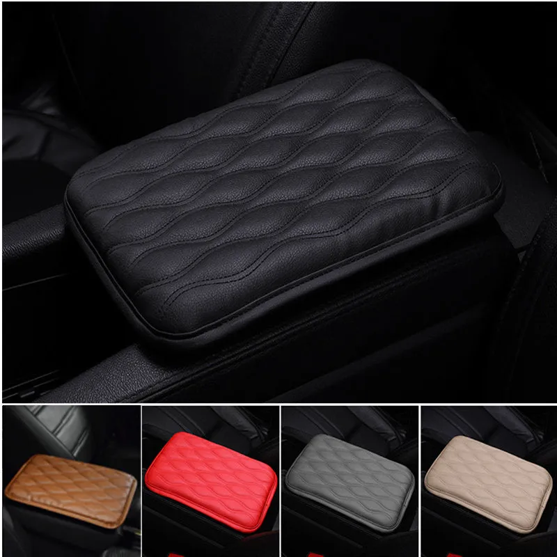 Luxury Non-slip Universal PU Leather Car Armrest Pad