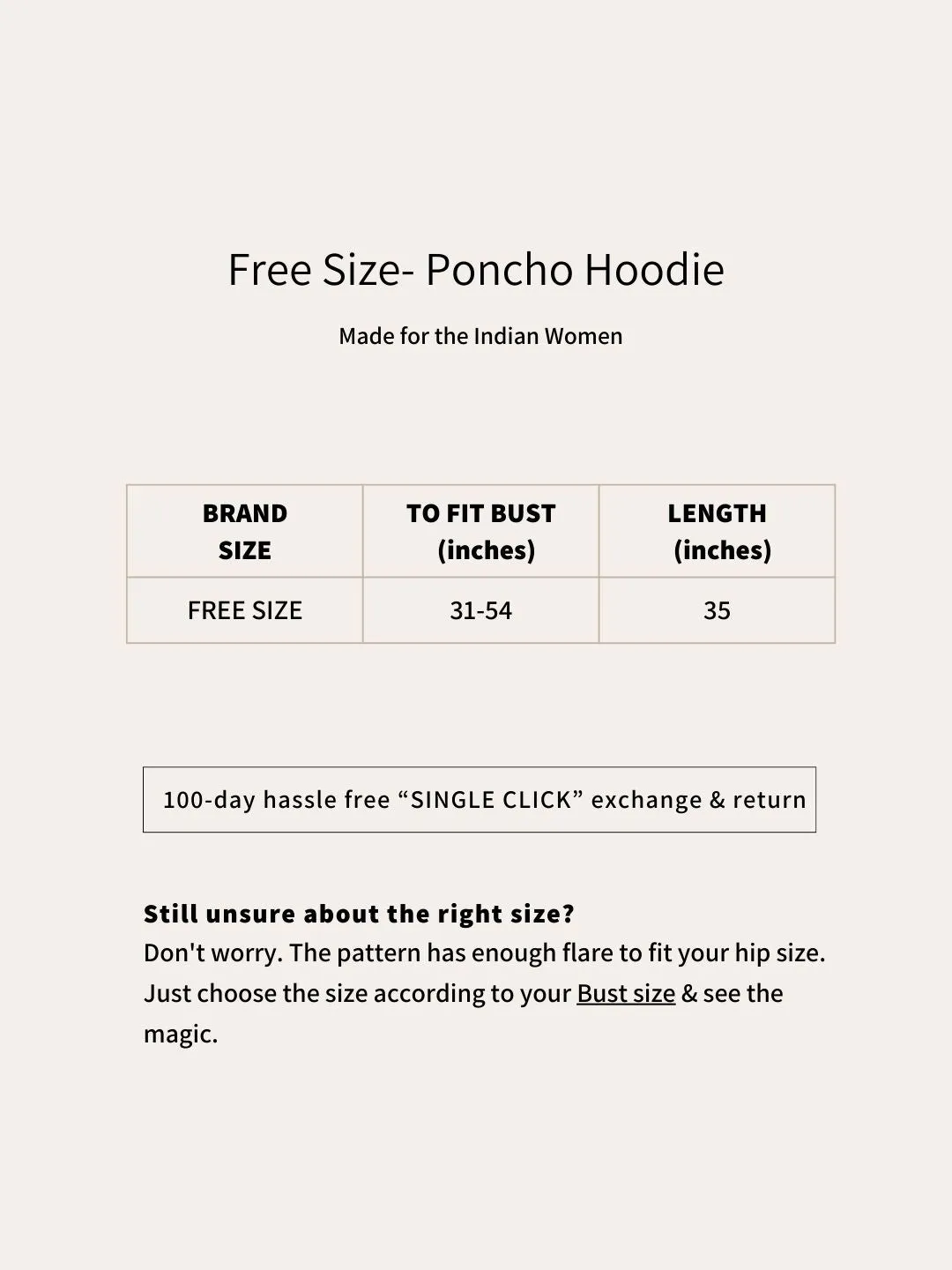 MarineBlue Poncho Hoodie