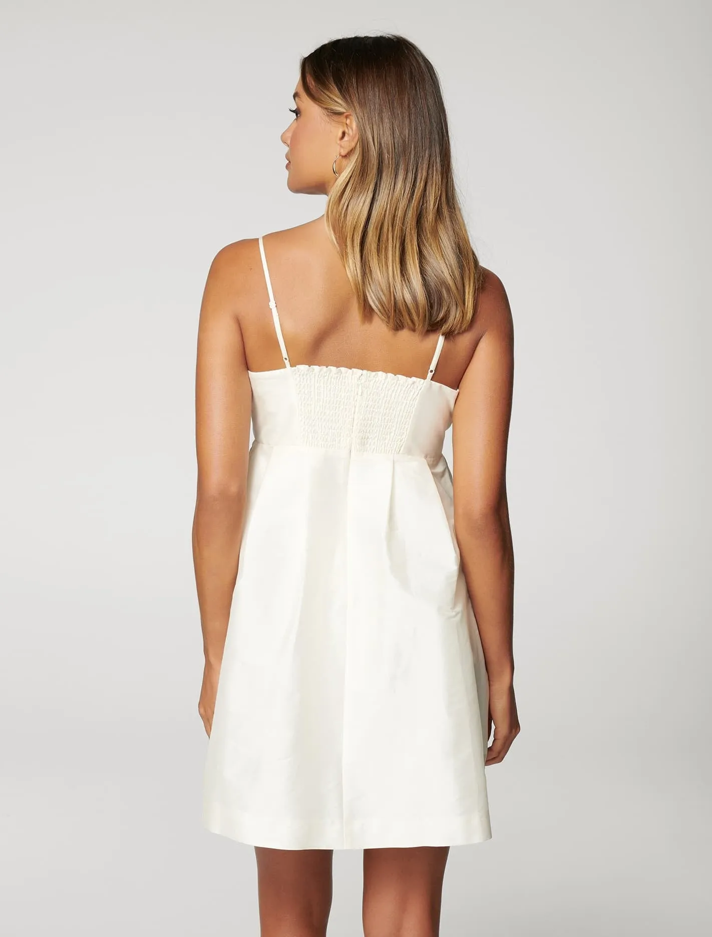 Mckenna Taffeta Strappy Mini Dress