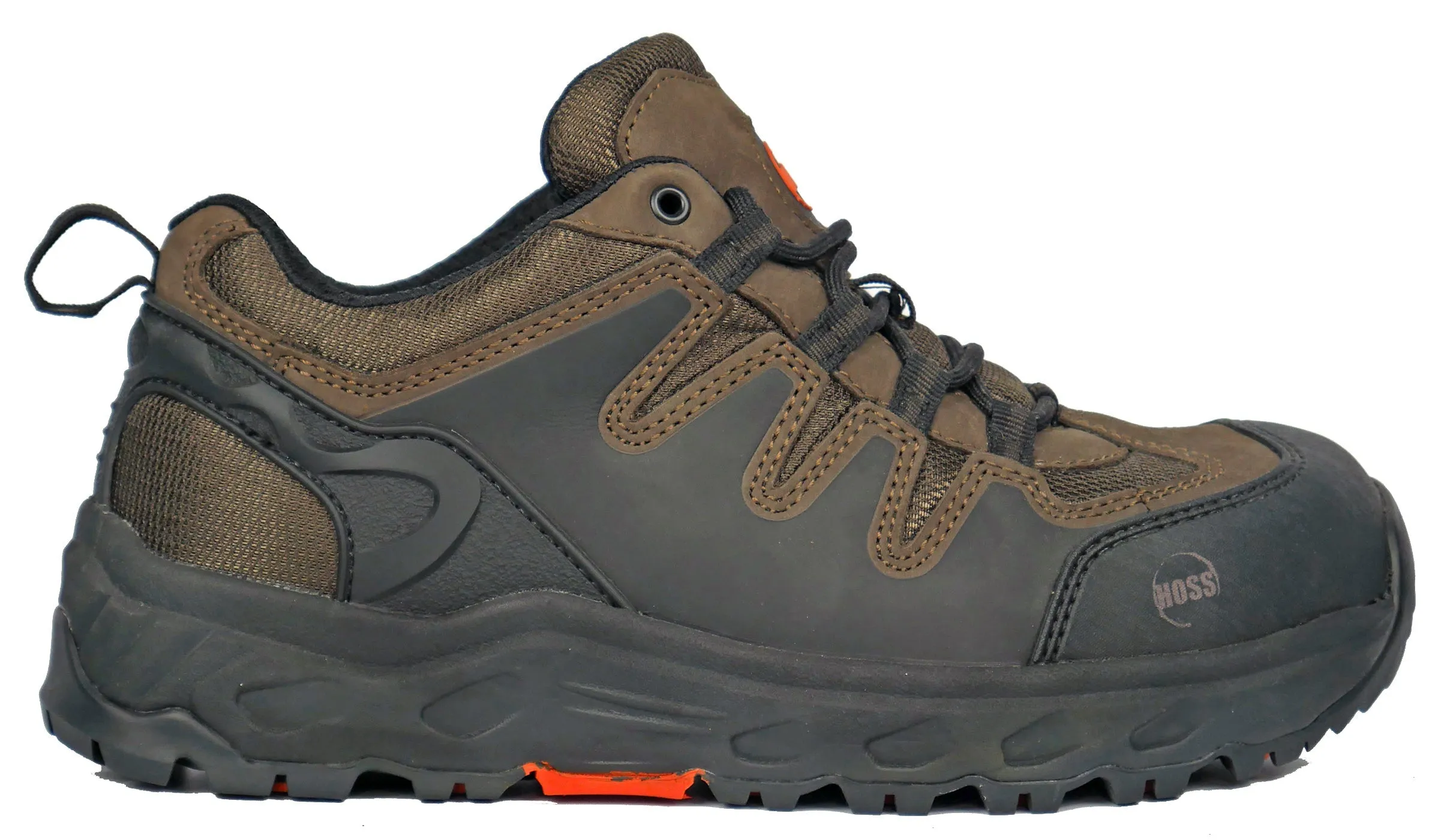 Men's Hoss Eric Lo Brown, EH, SR, Hiker Aluminum Toe Boot